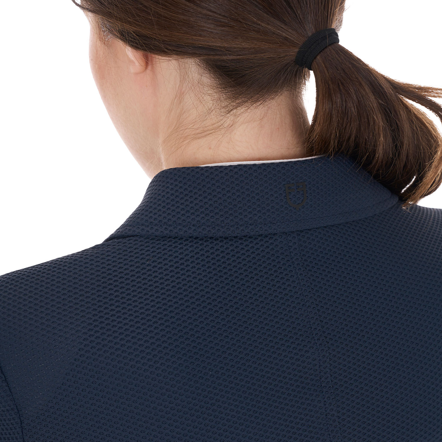 Turnierjacket für Damen mit vier Knöpfen aus perforiertem Stoff