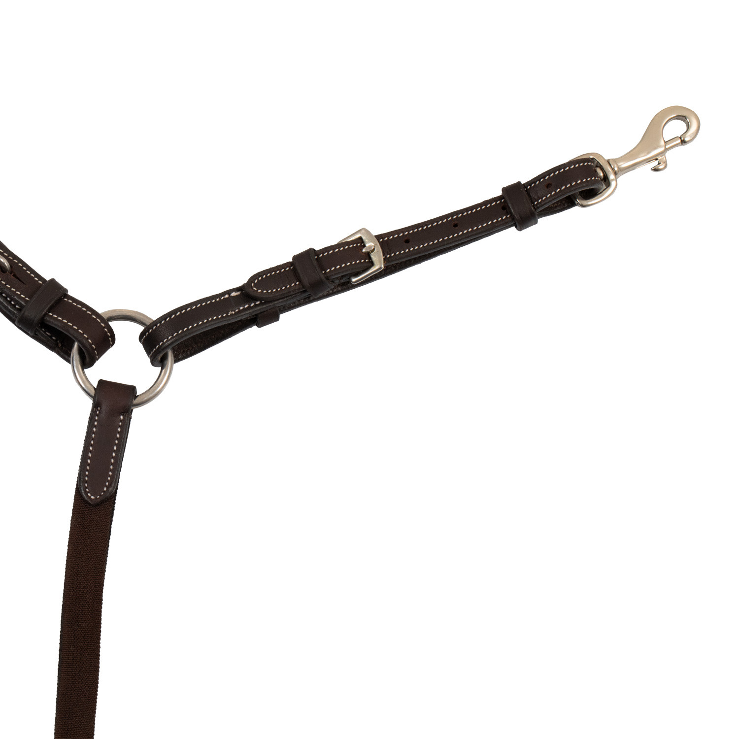 Anatomisches Leder-Vorderzeug mit abnehmbarem Martingal