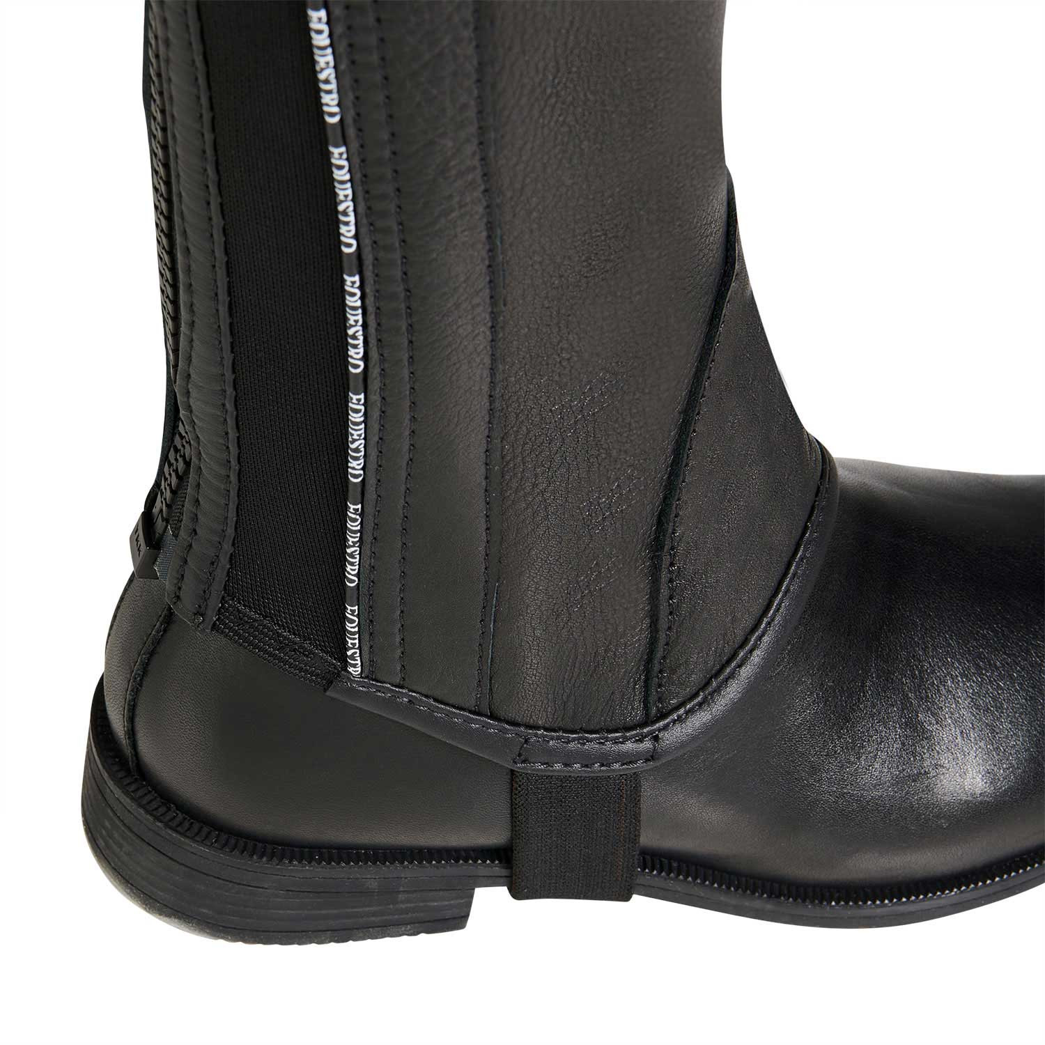 Unisex-Lederstiefeletten mit Kontrastprofil