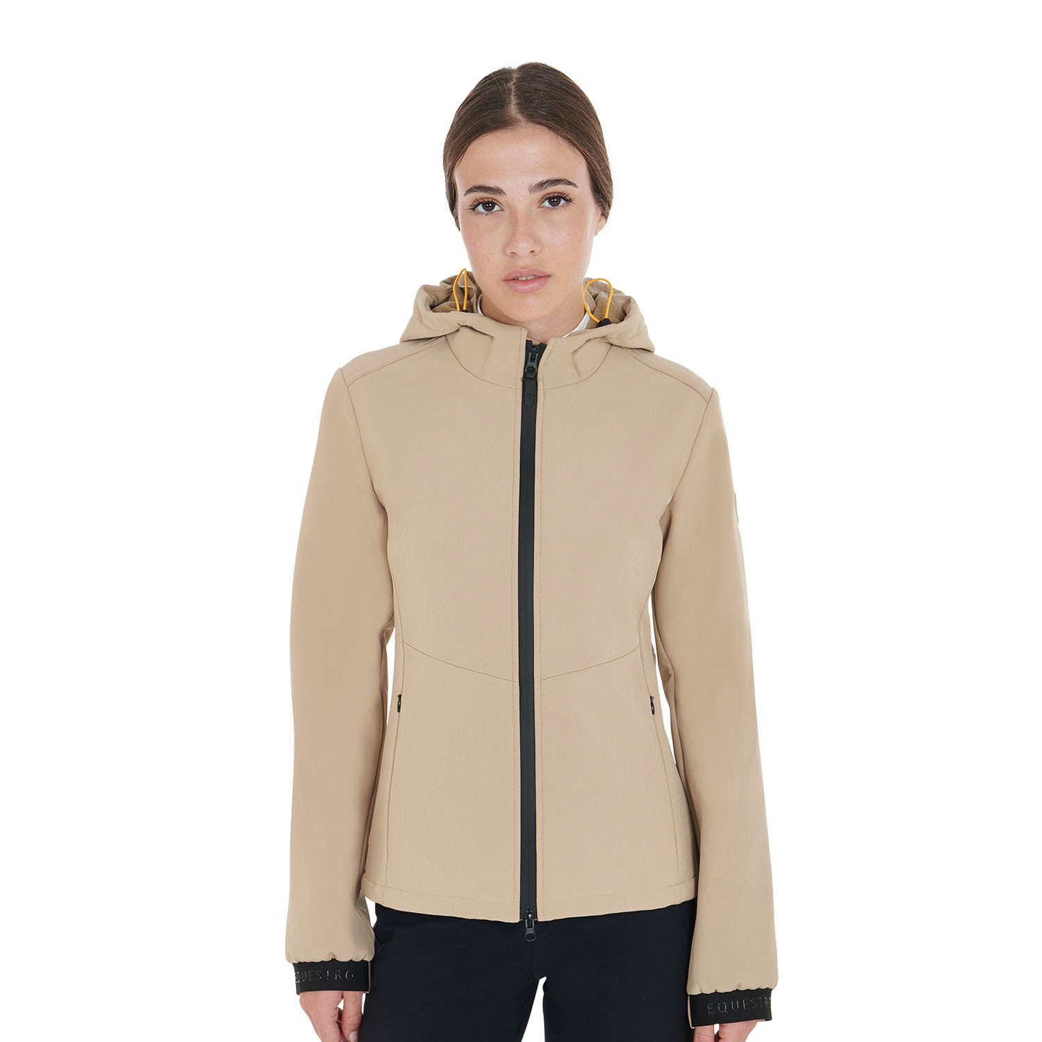 Taillierte Softshell-Jacke mit verdeckten Taschen