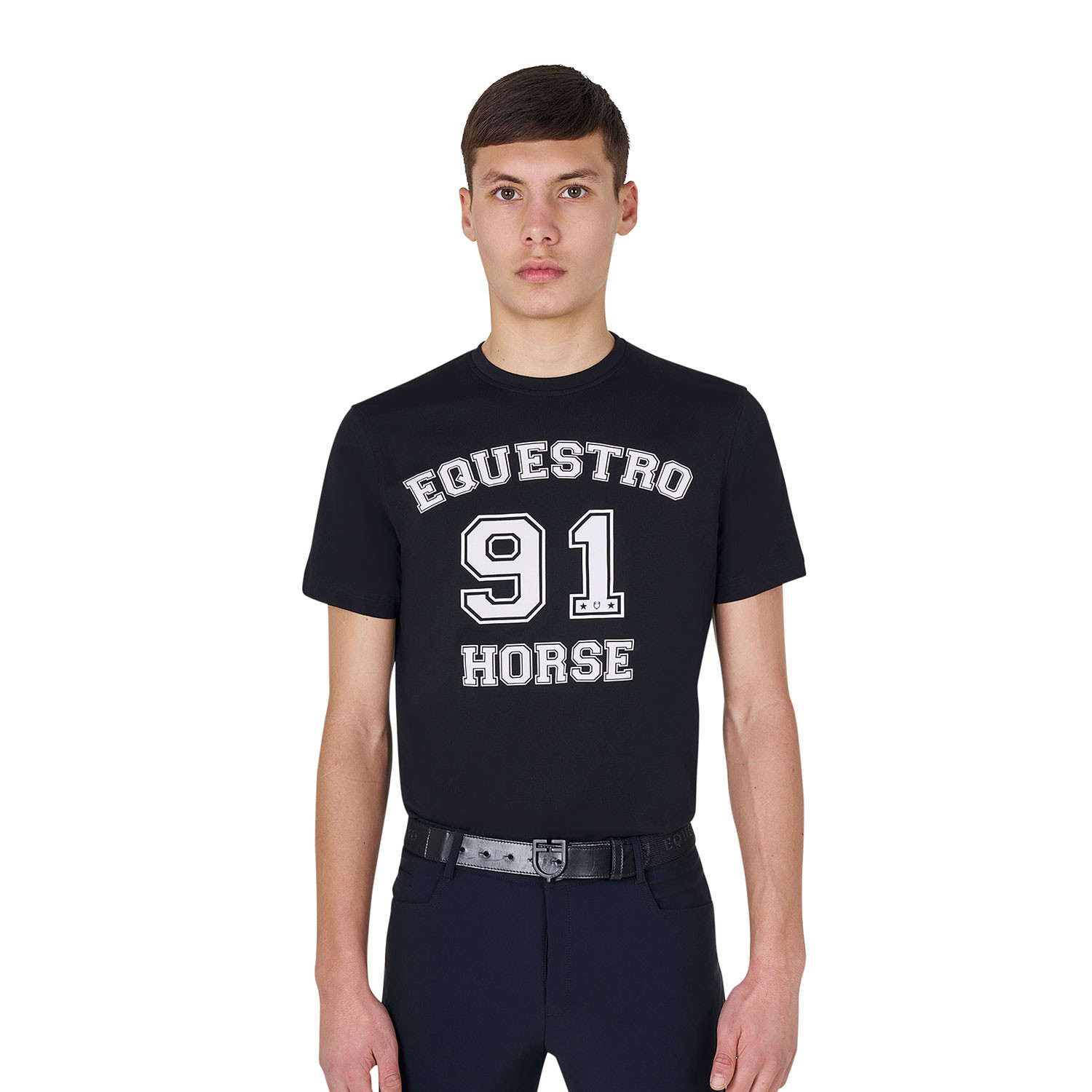 Horse Club Baumwoll-T-Shirt für Herren