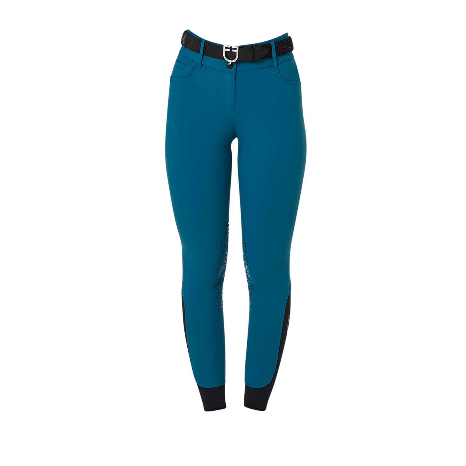 Damen-Reithose High-Waist mit Kniebesatz