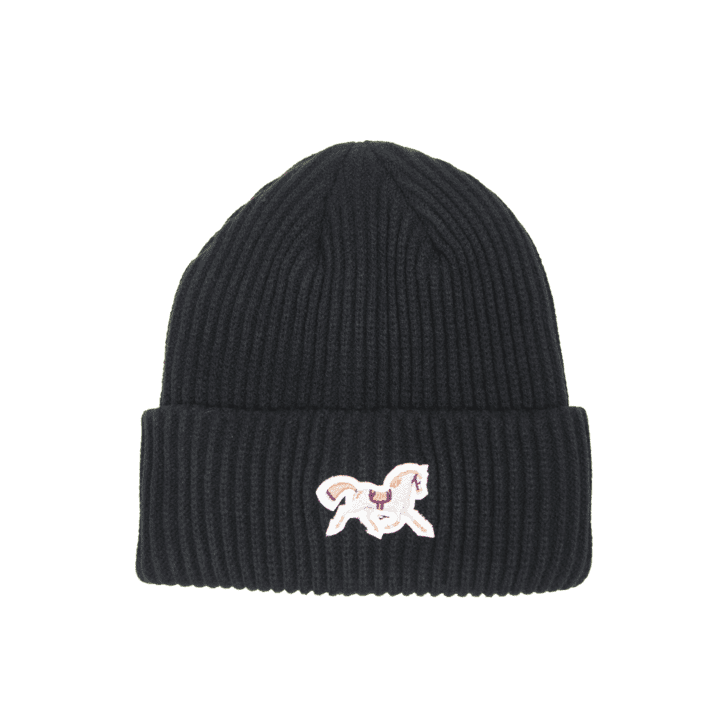 Cap black horse