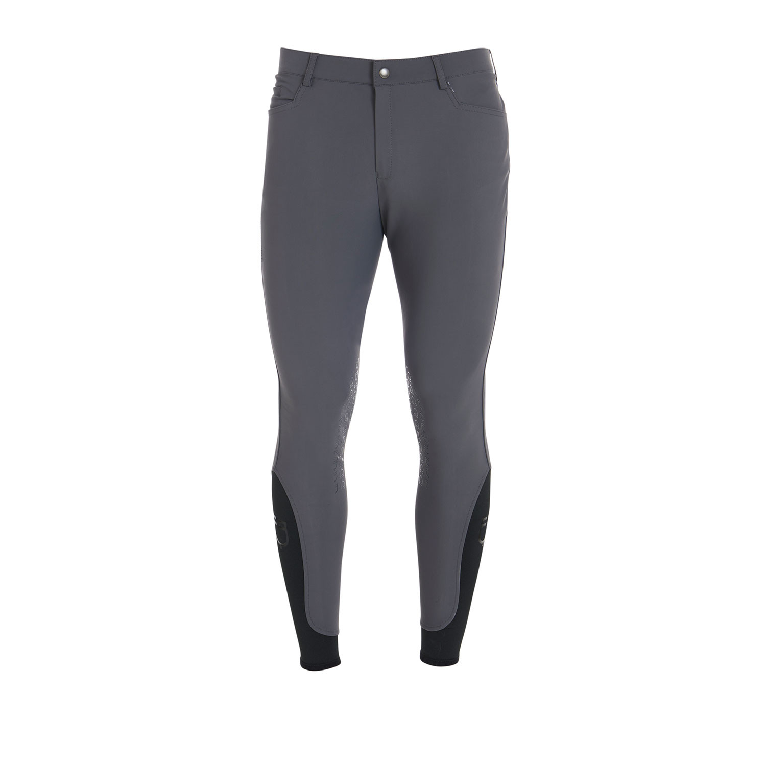 Schmale Herren-Reithose mit Grip und Logo
