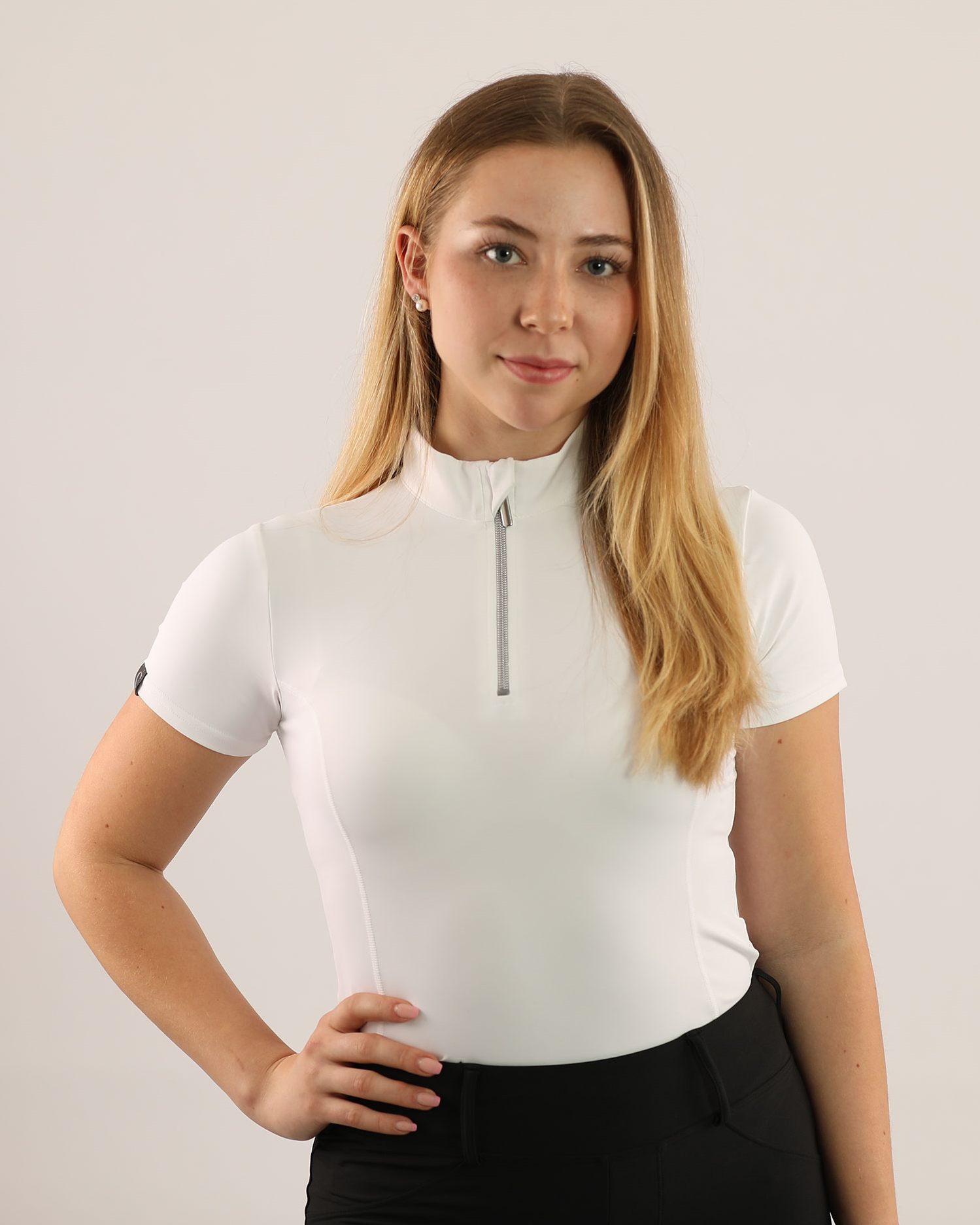 Women's functional shirt Cadtown Zip short sleeve