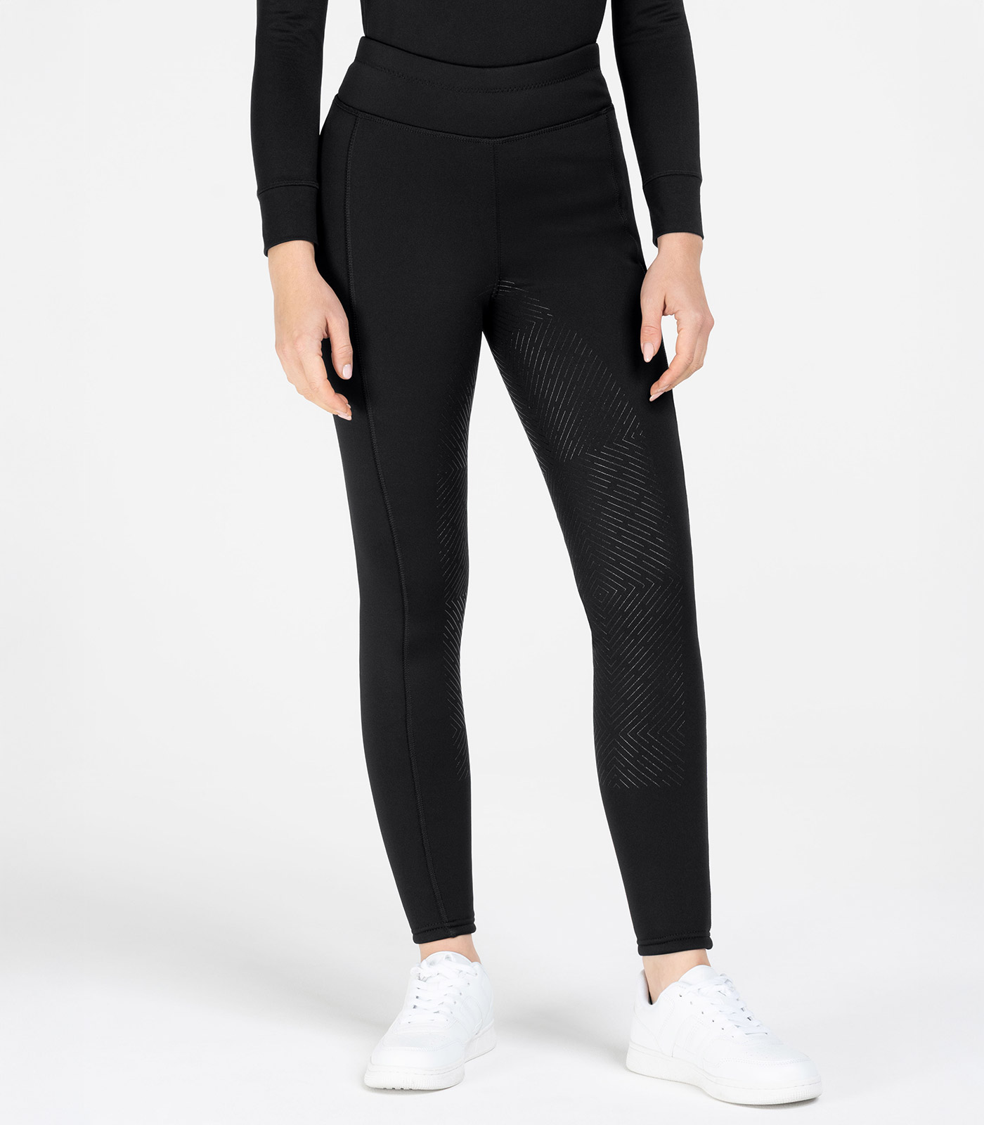 Thermal teddy riding leggings Rica, black