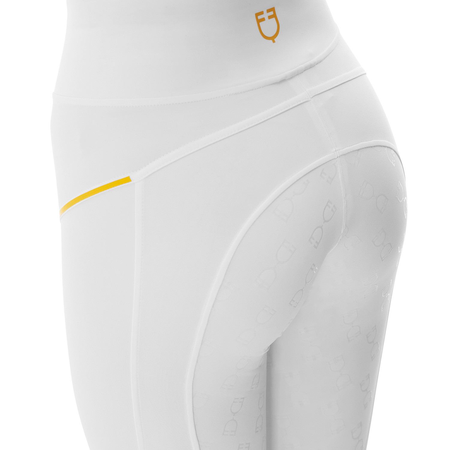 Schmale Damen-Leggings mit Micro-Mesh-Einsätzen