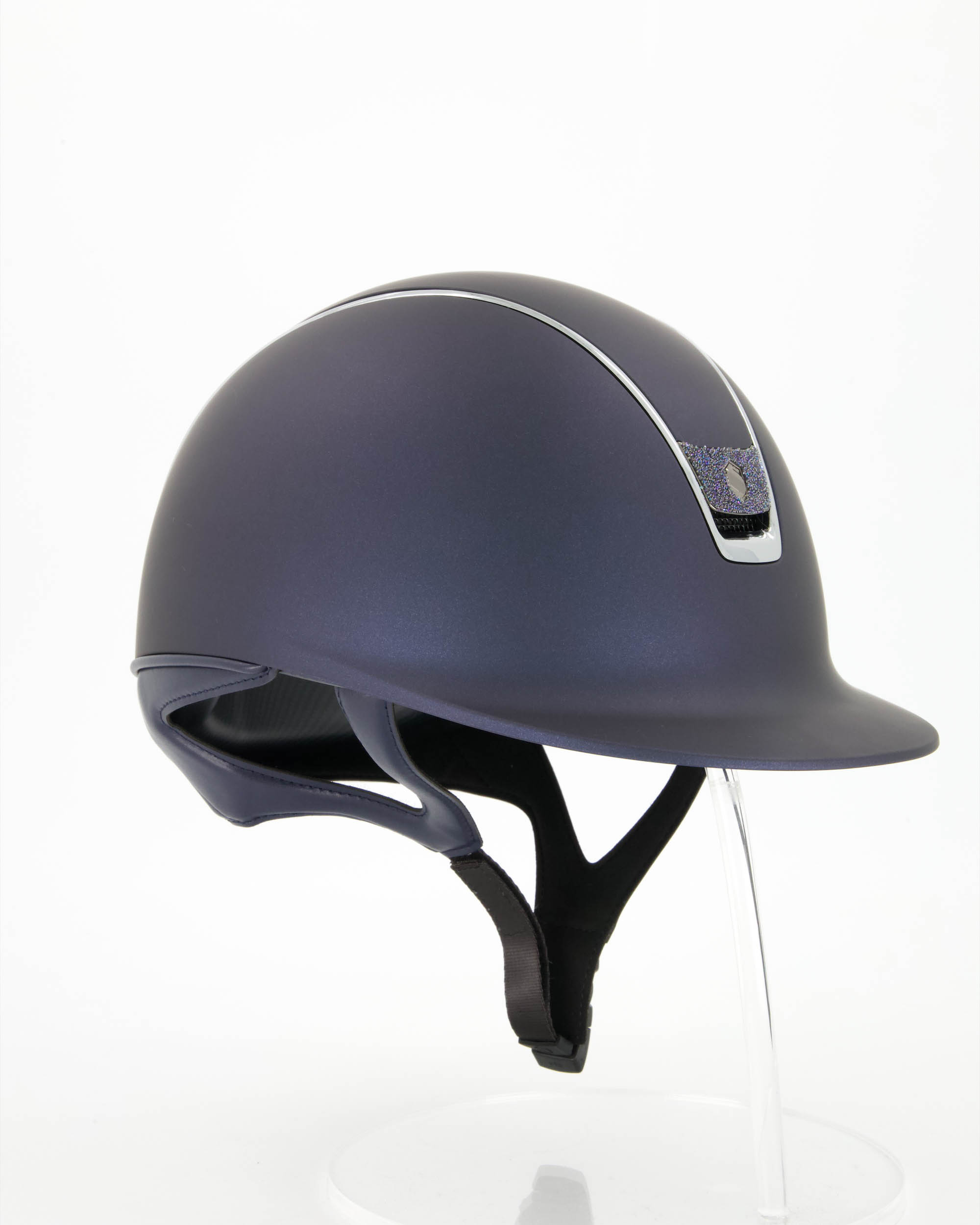 Reithelm 2.0 Shadowmatt blau, Trim Chome, Blason Crystal Fabric Paradise Shine