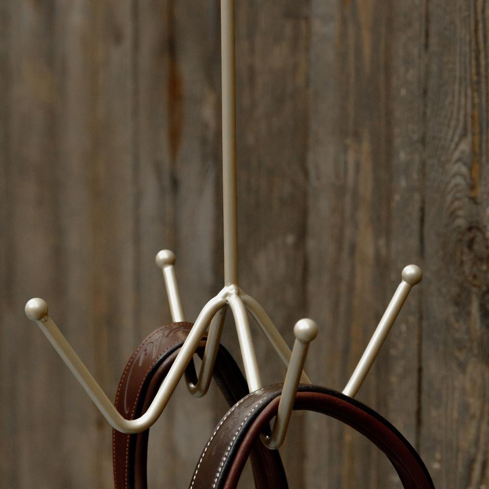 Bridle rack with 4 hooks for wall mounting