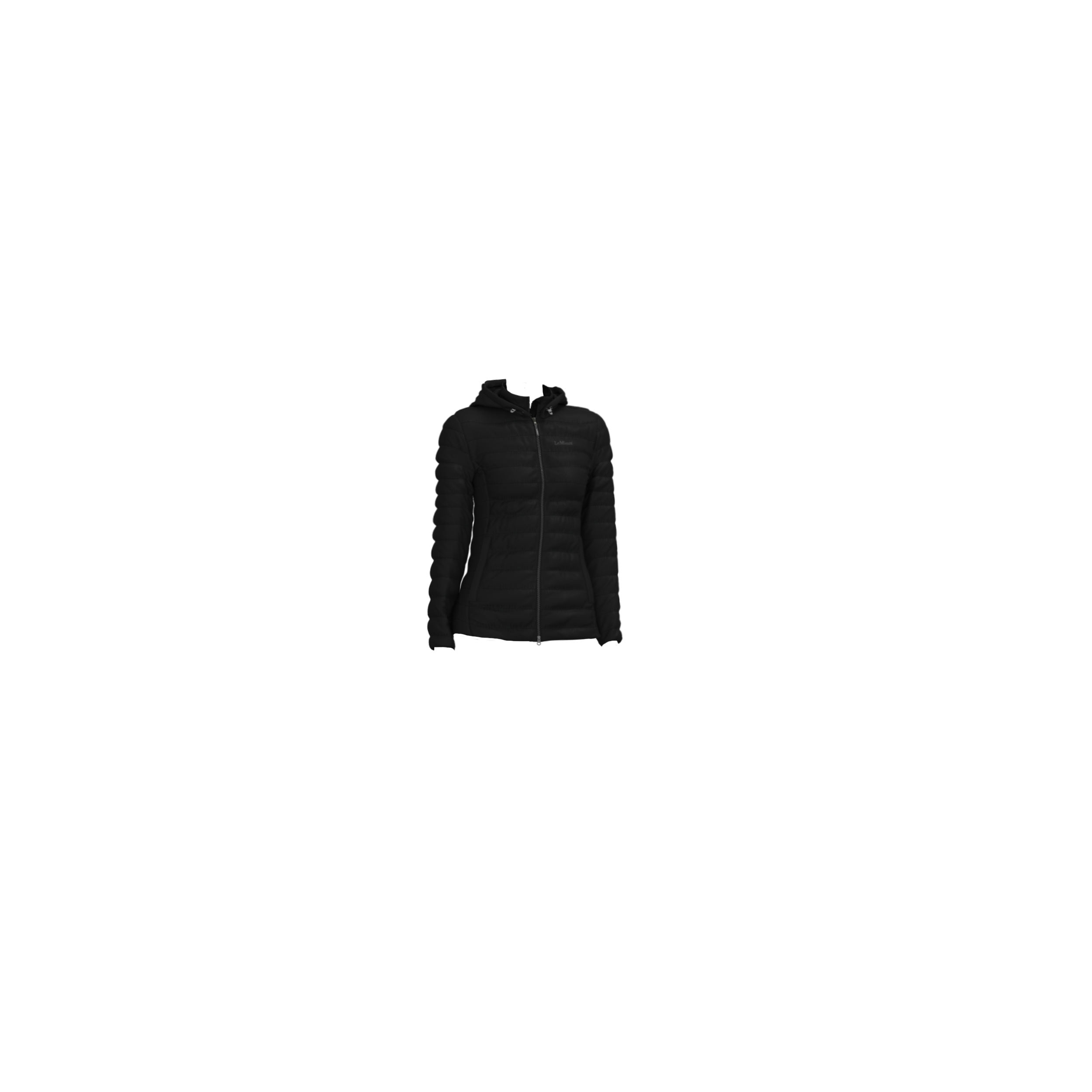 Rose Steppjacke mit Kapuze