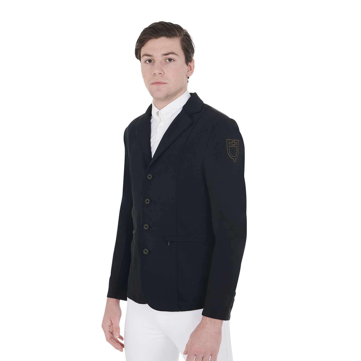 Turnierjacket für Herren mit kontrastfarbenem, gesticktem Logo