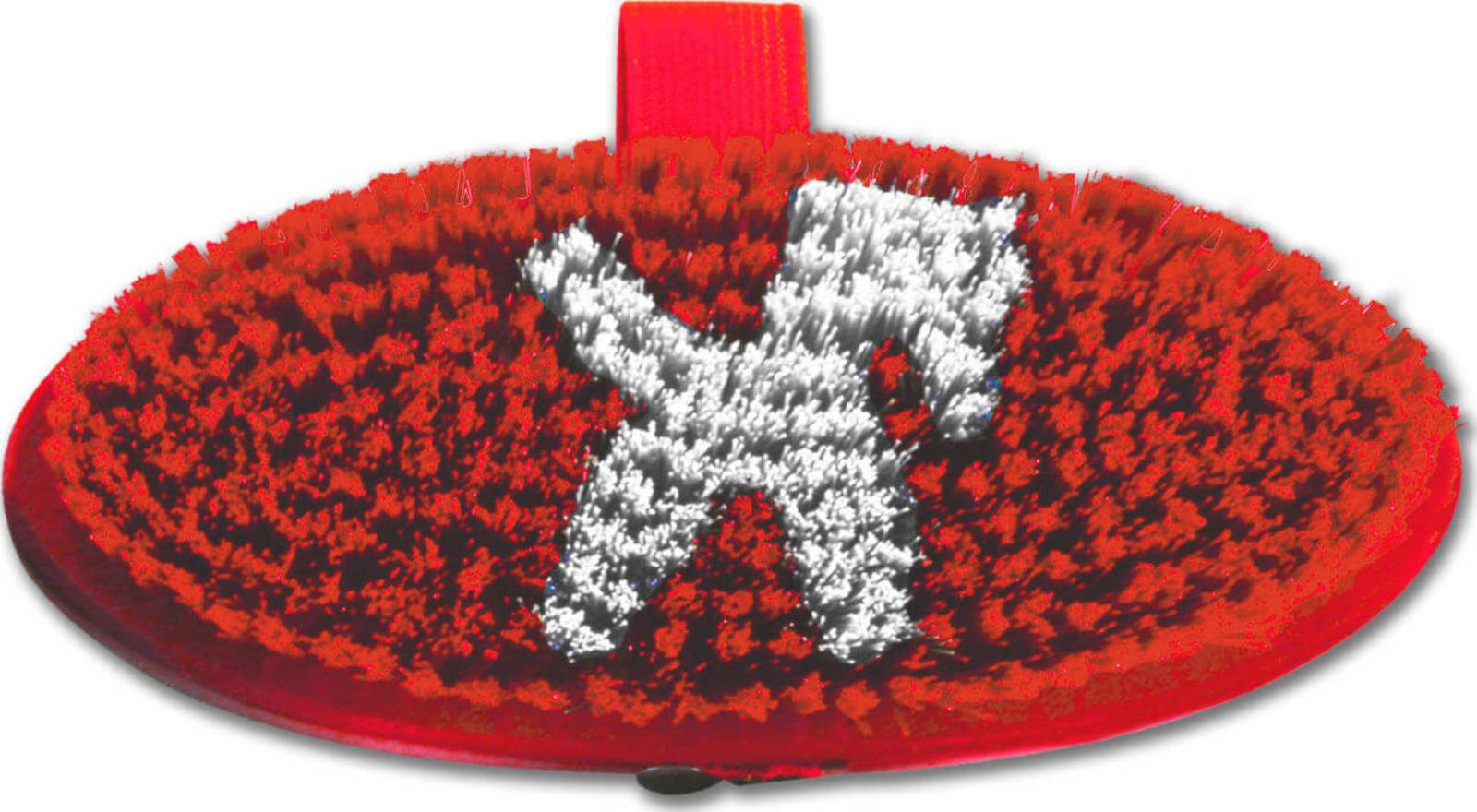 Design horse grooming brush, red
