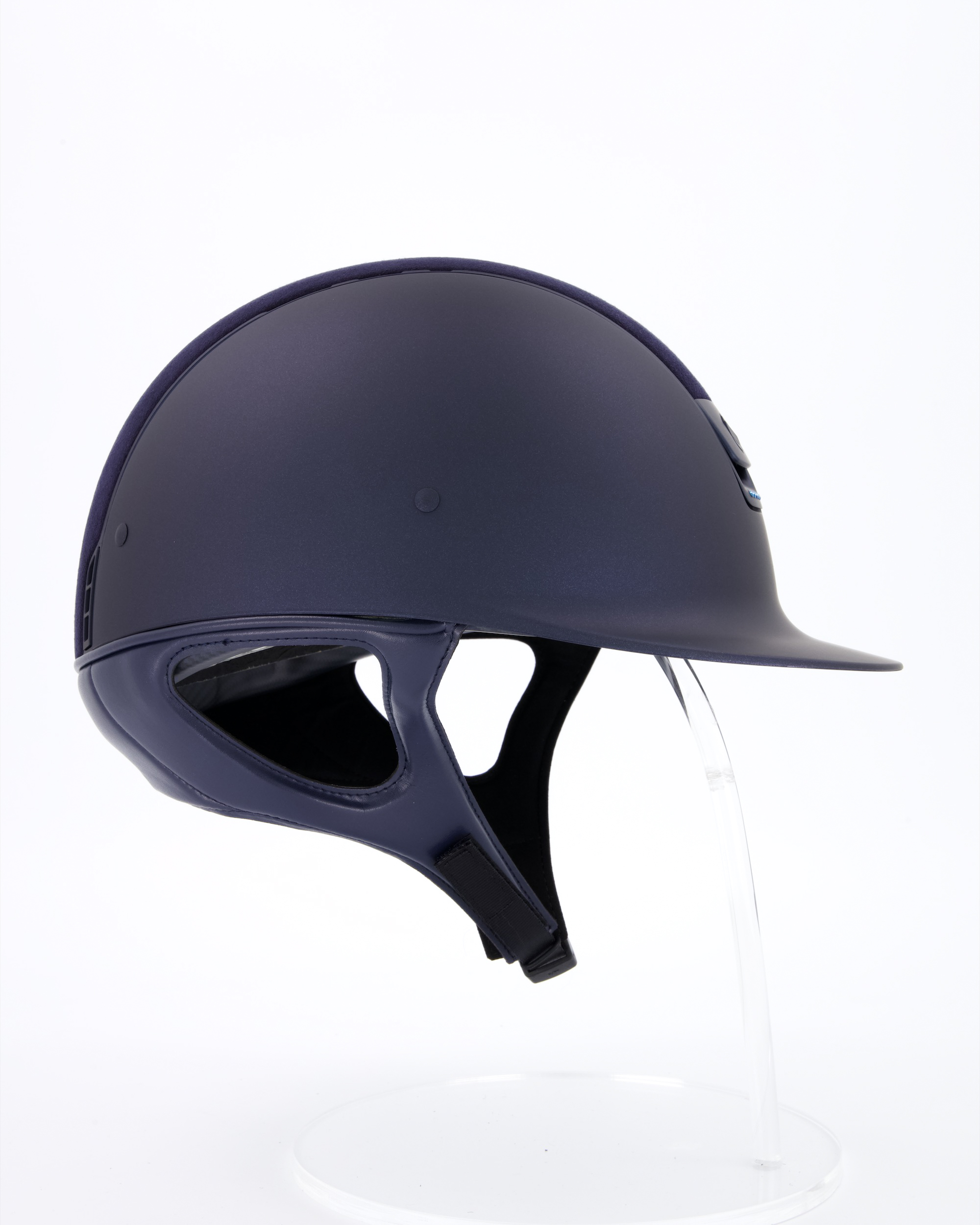 Riding helmet Shadowmatt Limited Edition Alcantara 5 Swarovski in blue