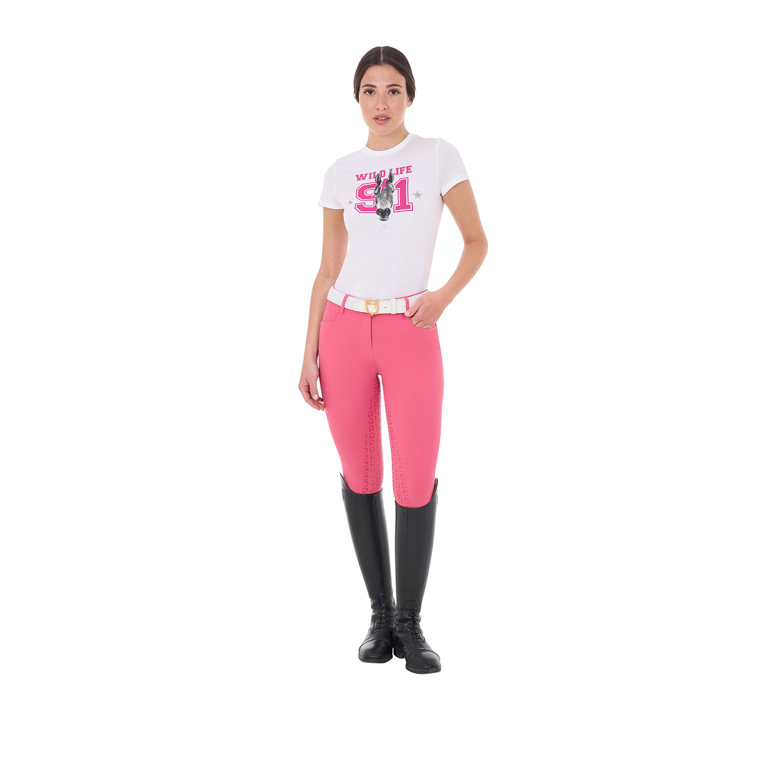 Baumwoll-T-Shirt Wild Life mit Druck