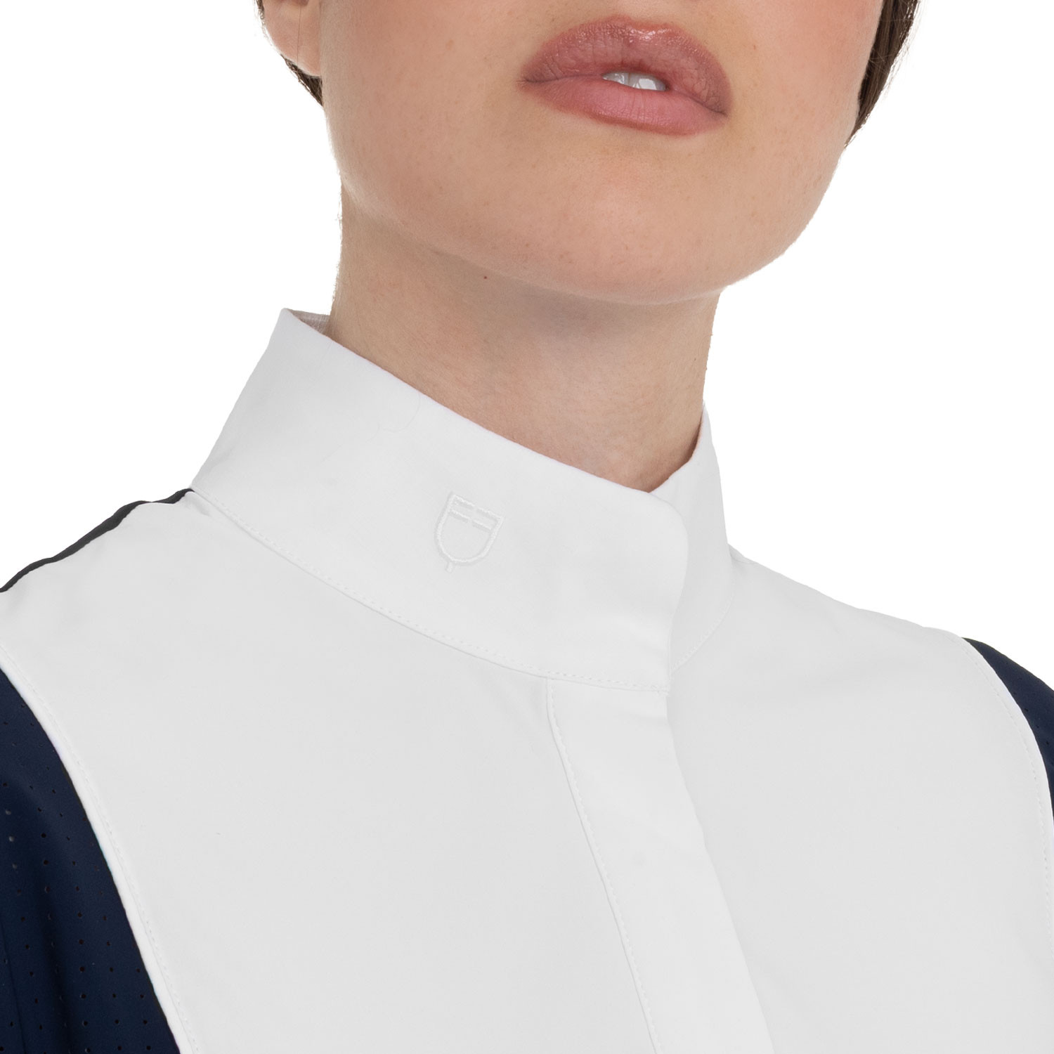 Damen-Turnierpolo kurzarm mit Mesh-Einsätzen