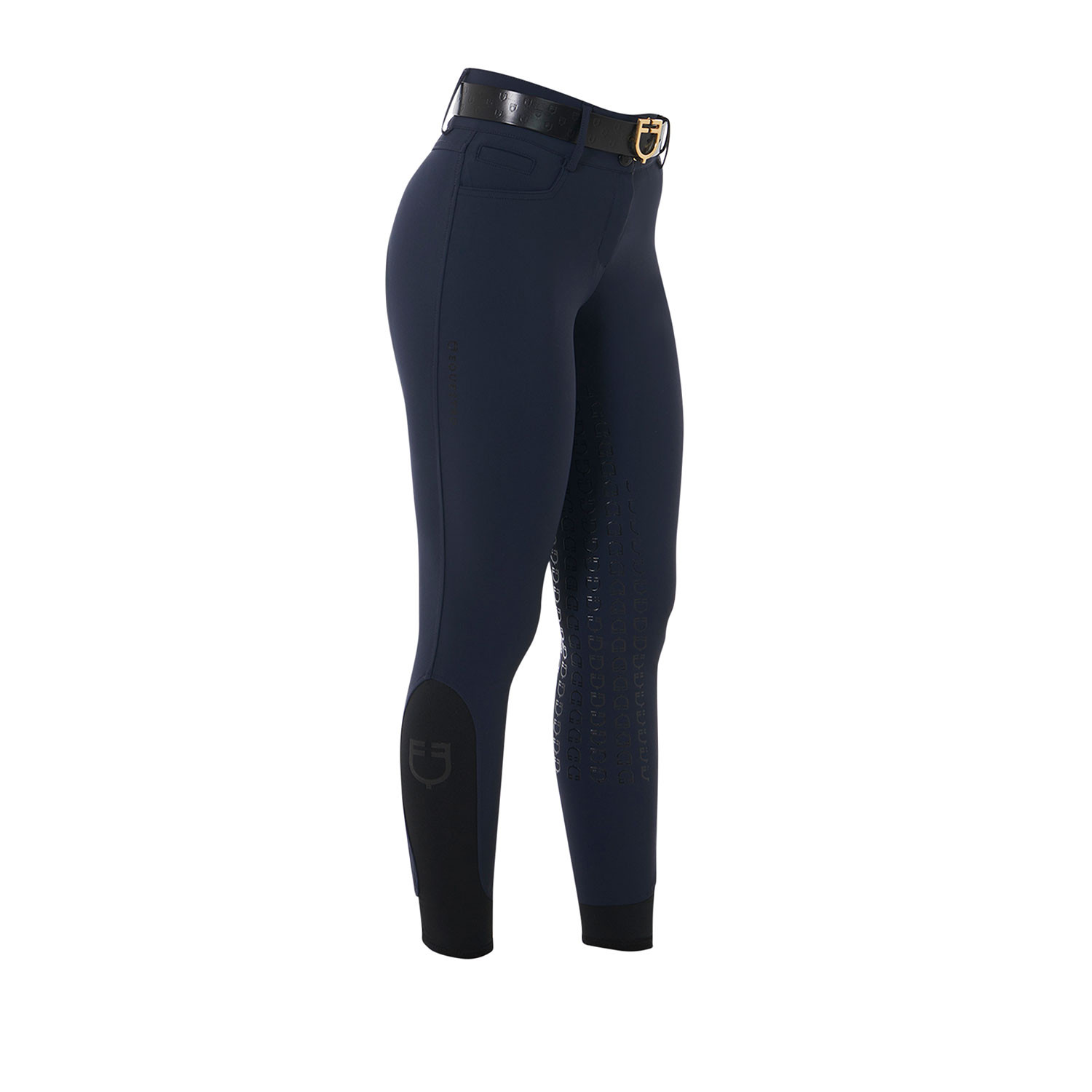 Damen-Reithose High Waist mit Vollbesatz