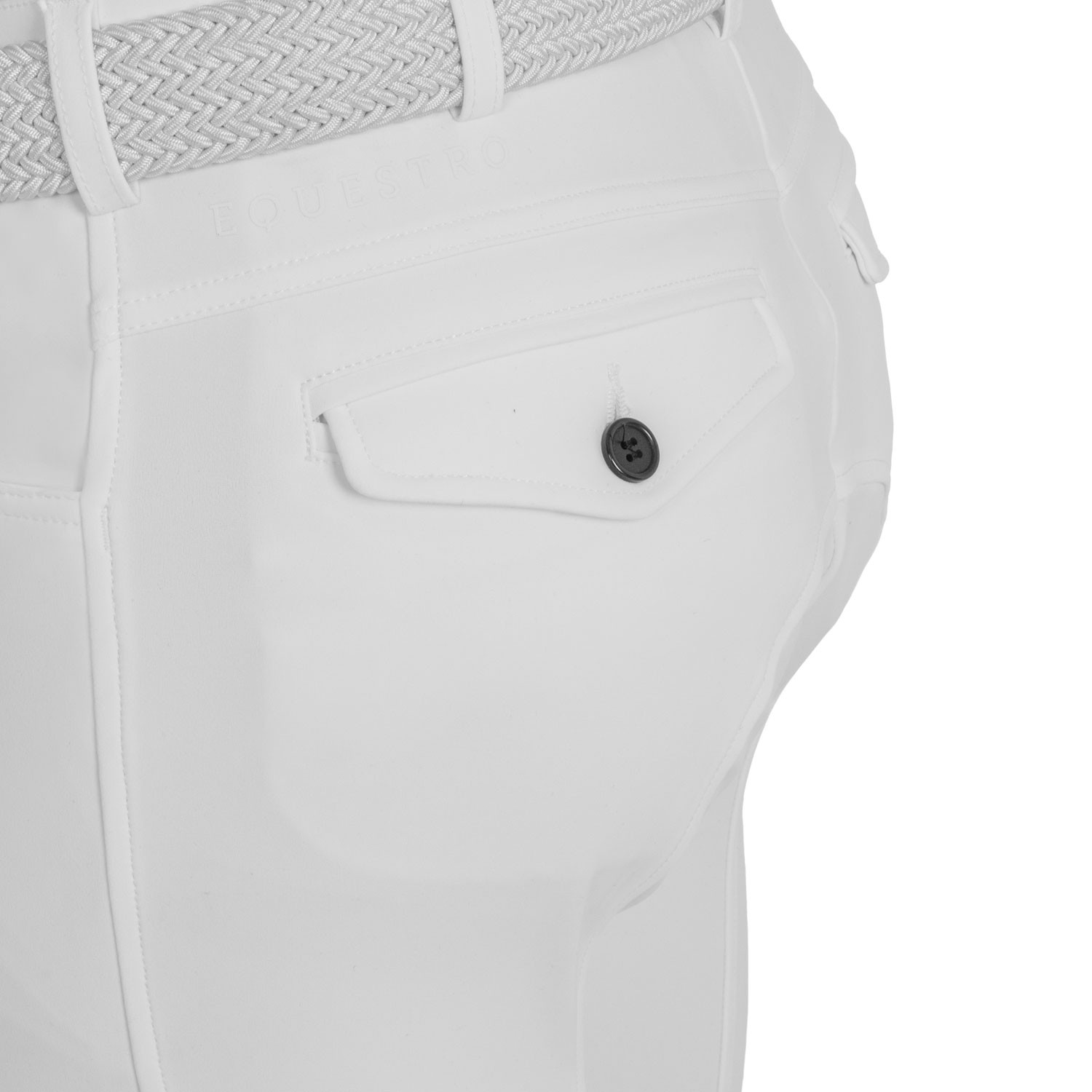 Herren-Reithose Slim Fit mit Kniebesatz