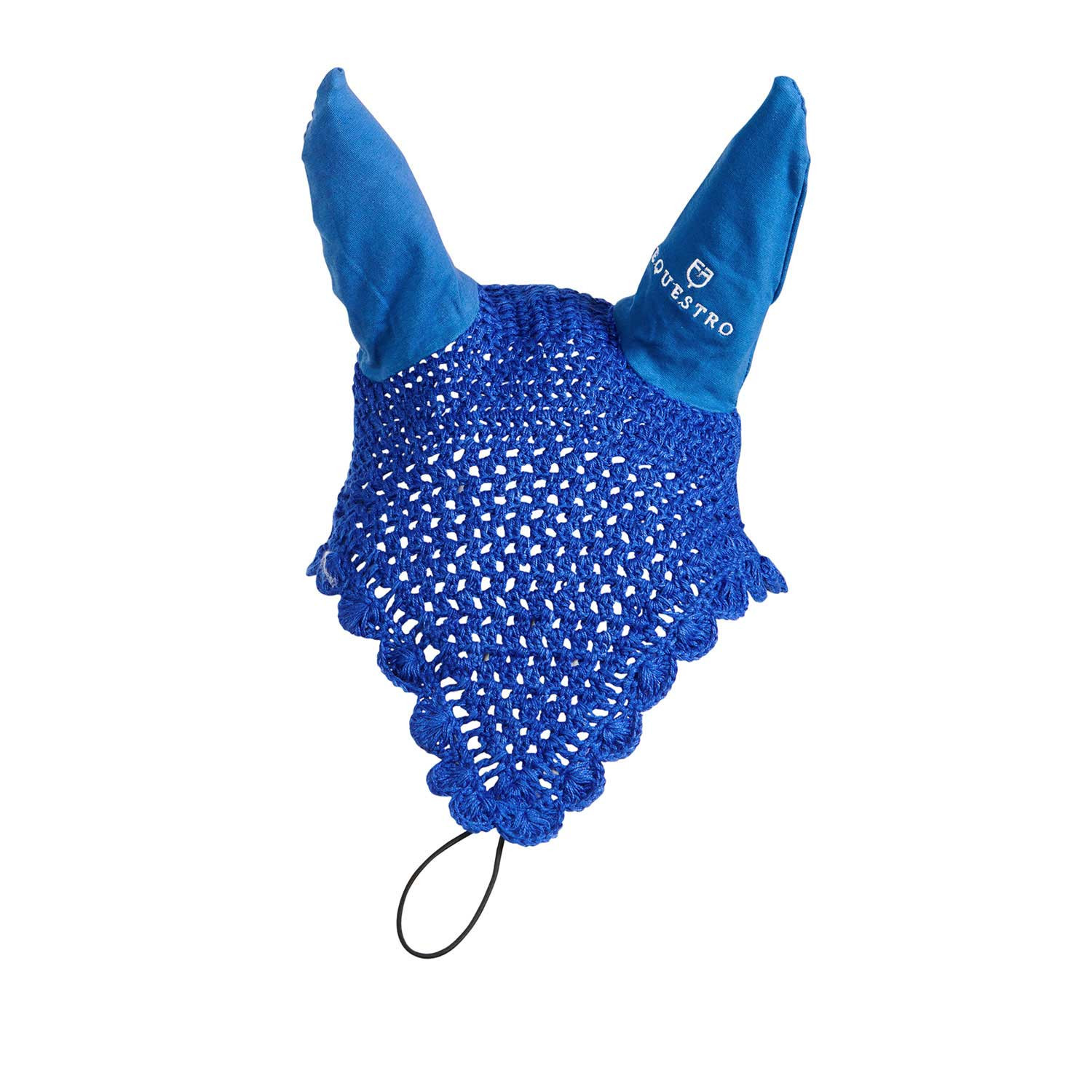 Gestrickte Fliegenhaube mit elastischem Stirnriemen