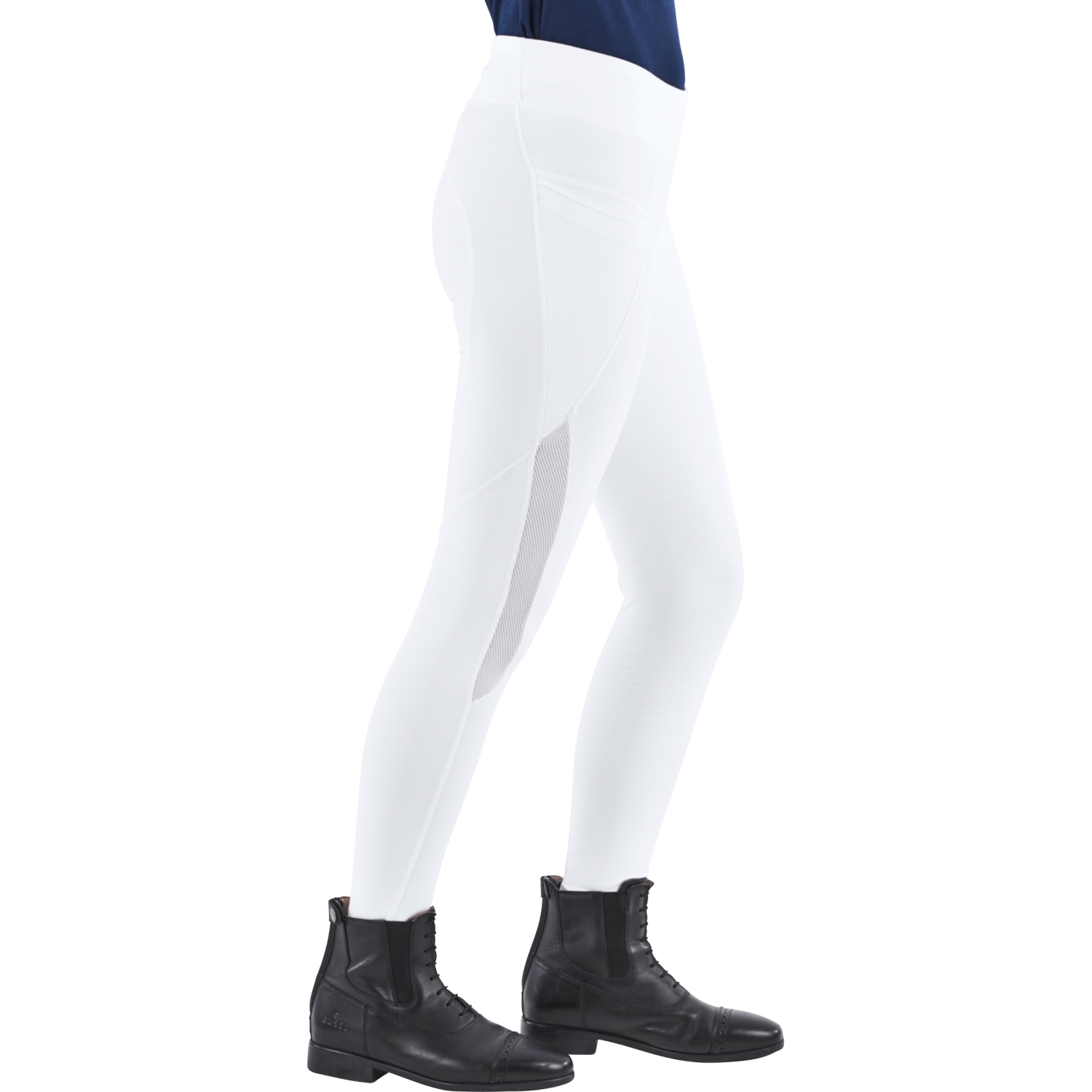 Reitleggings Damen Venja Show mit 3/4 Grip