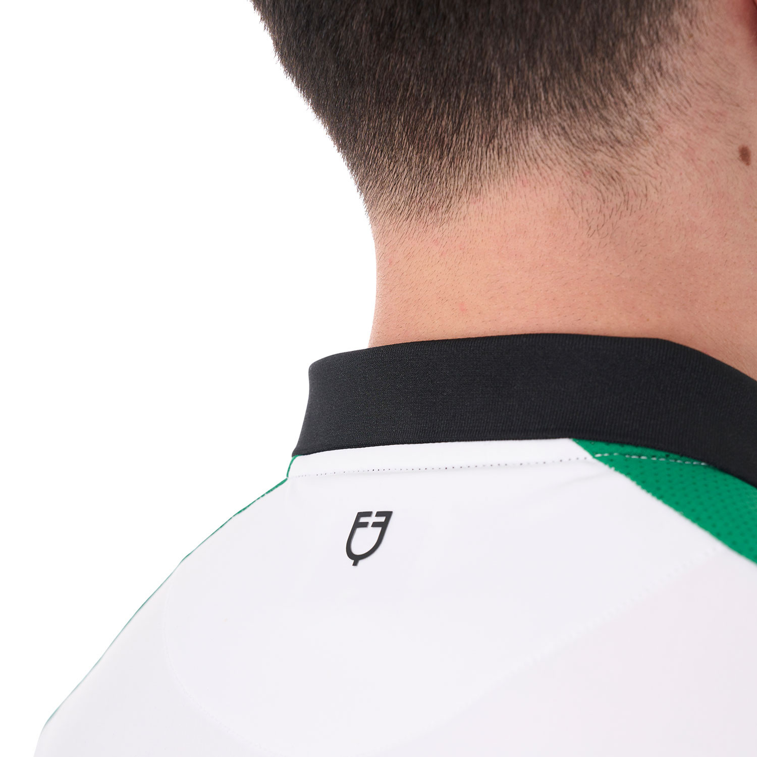 Herren-Poloshirt Slim Fit mit Logo vorne