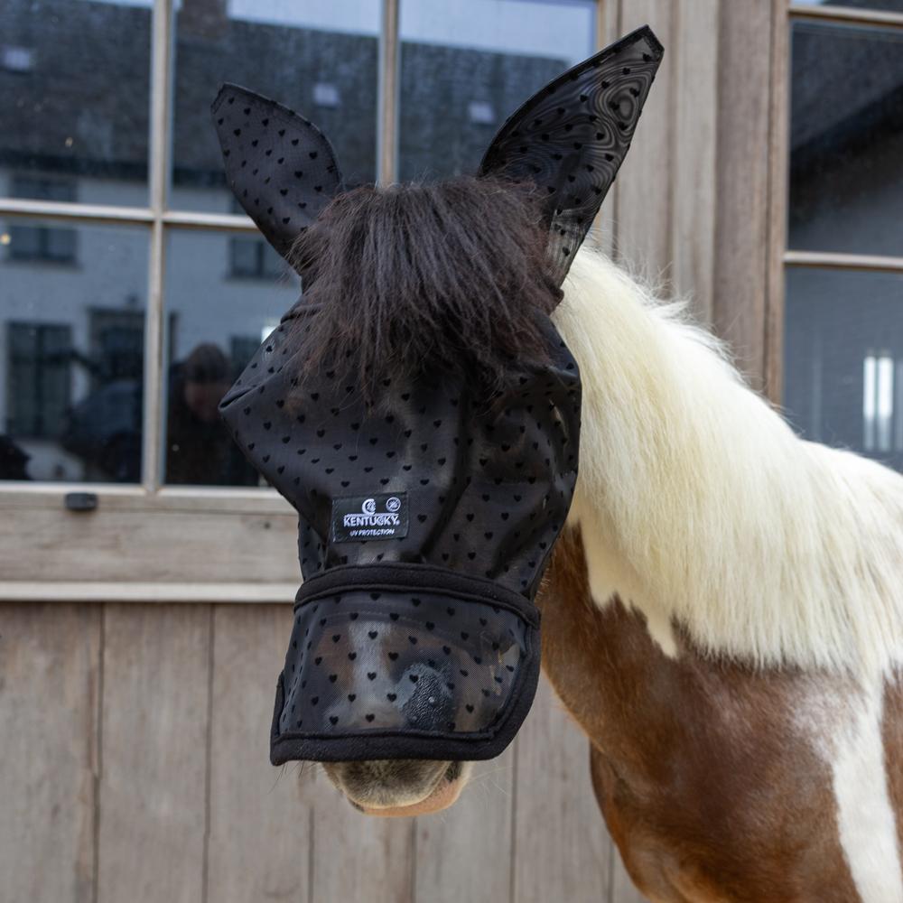 Fly mask Heart with ears and nose