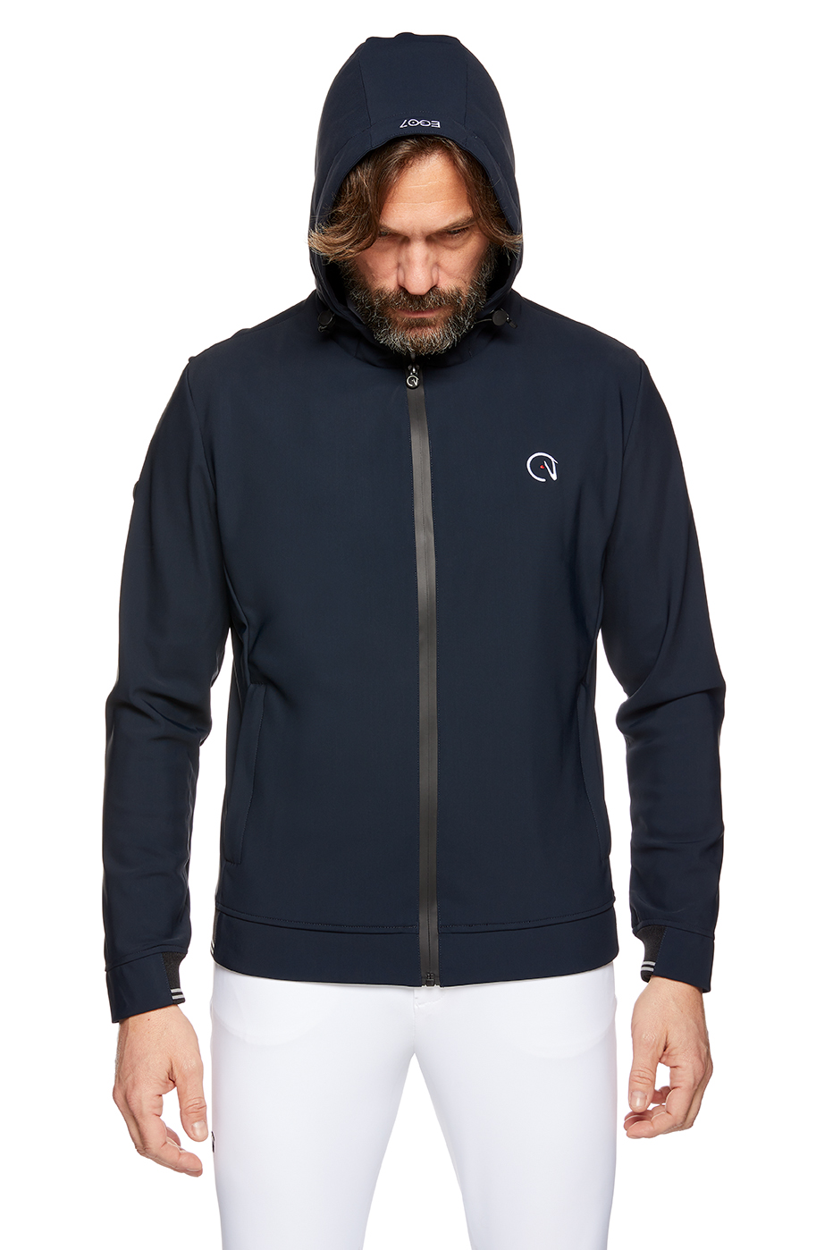 Jacket men's hoodie in navy