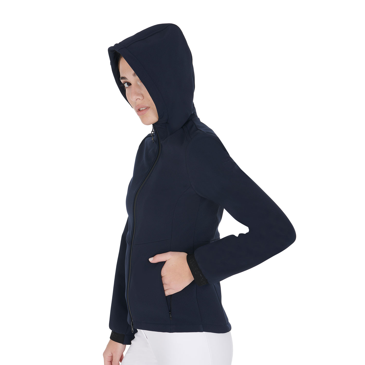 Taillierte Softshell-Jacke mit verdeckten Taschen