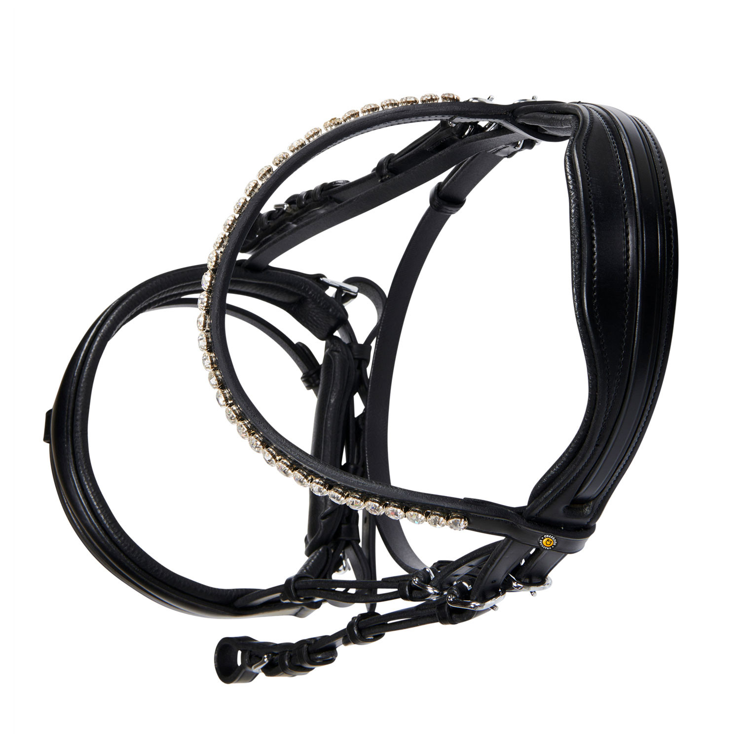 Englisches Leder-Trense mit Glitzer NEU
