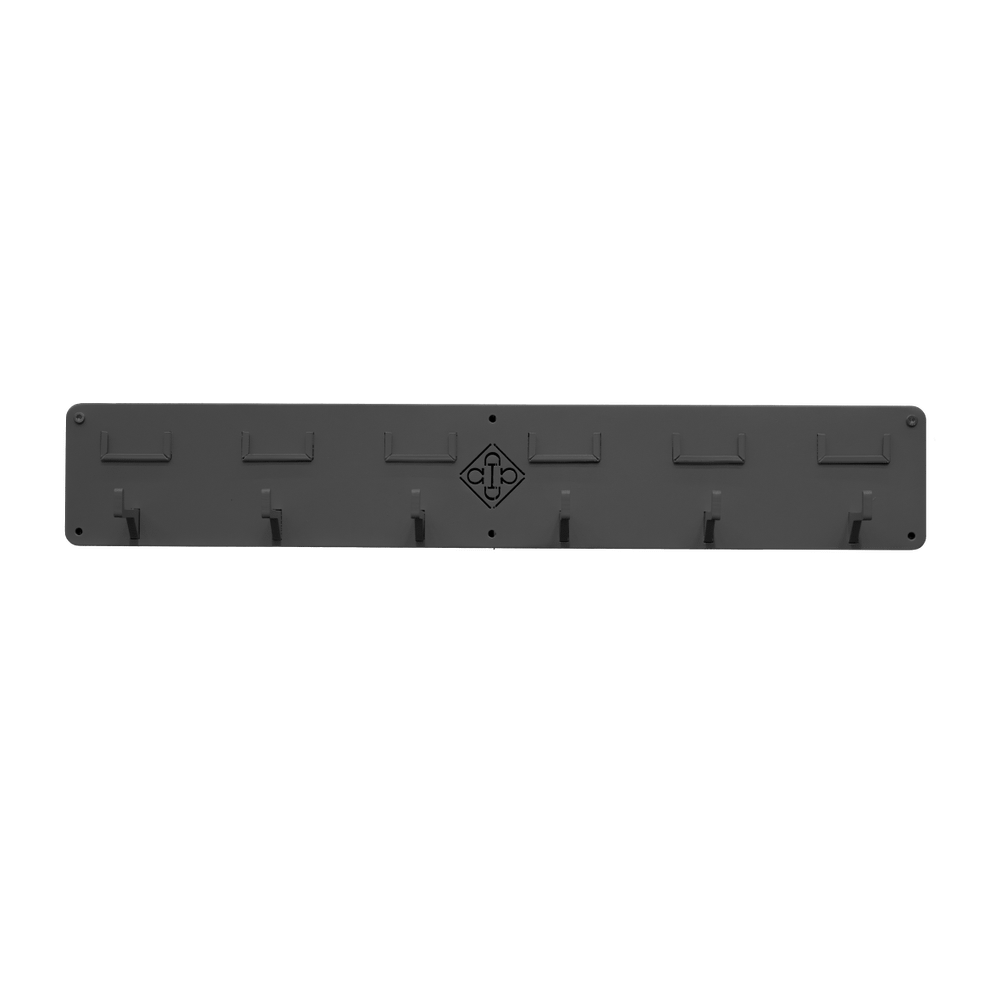 Bridle rack with 6 hooks and name plate