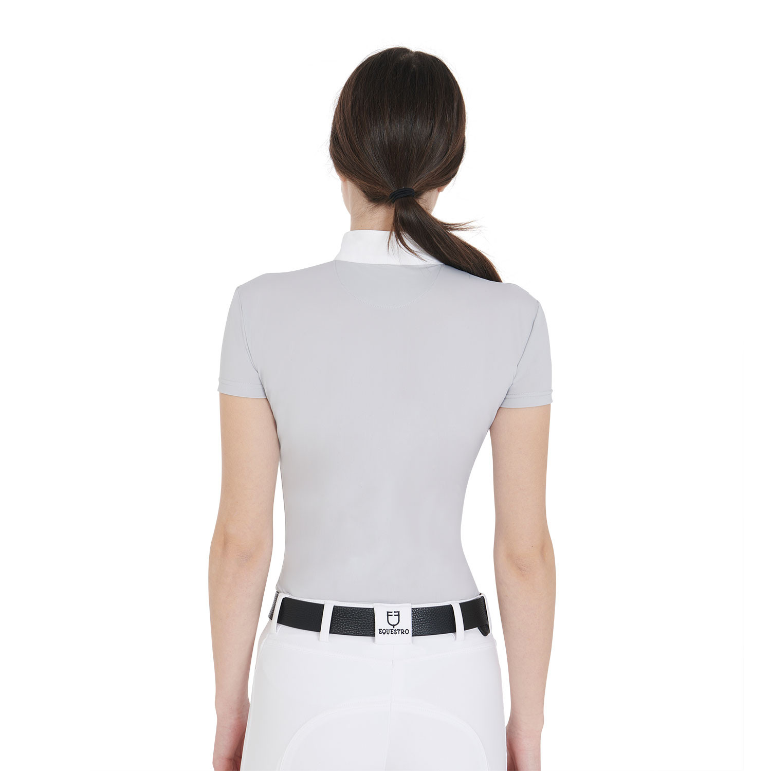 Kurzarm-Turnierpoloshirt für Damen, schmale Passform