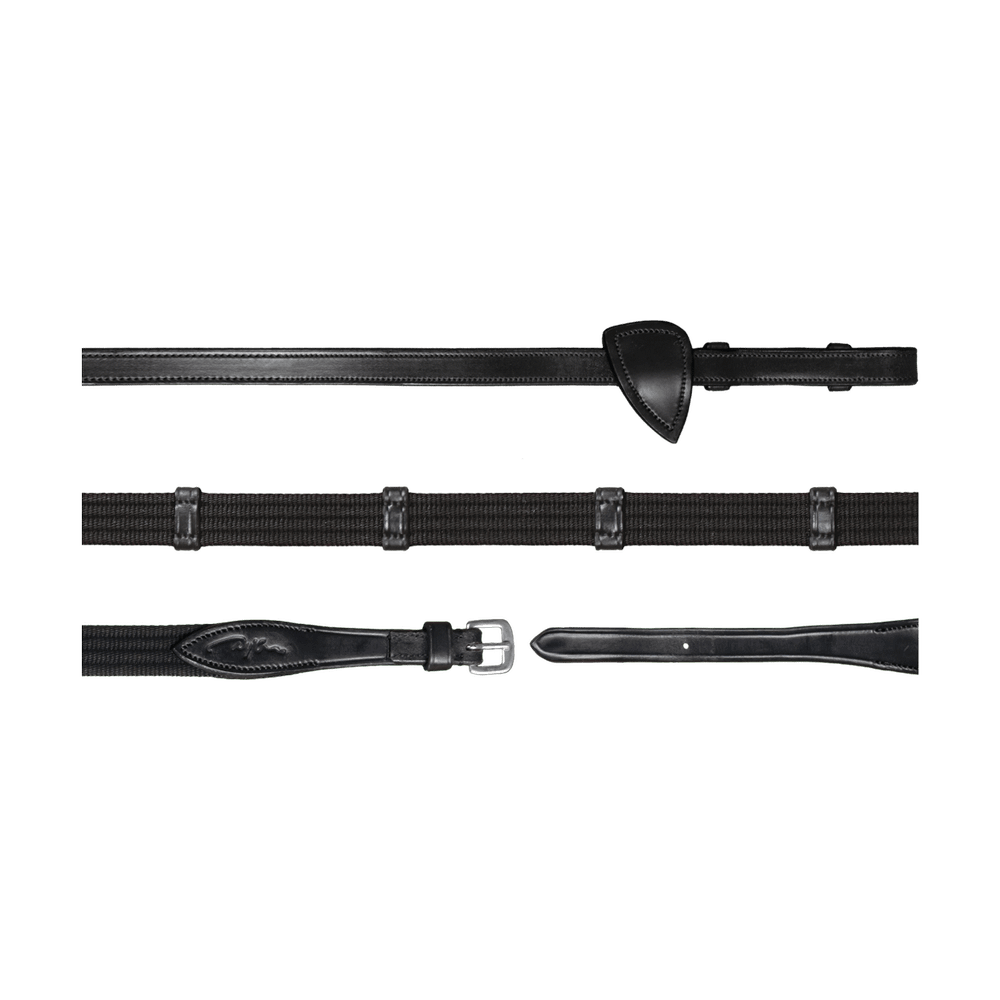 5/8" (16 mm) Gurtzügel mit 9 Lederstegen