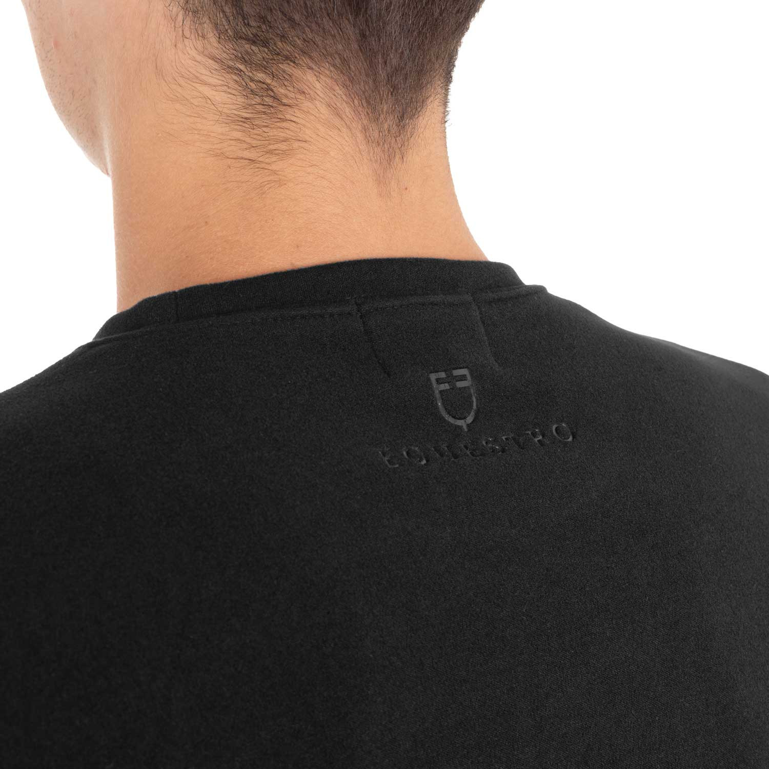 Herren-Fleece-Rundhalsshirt mit Seitentasche