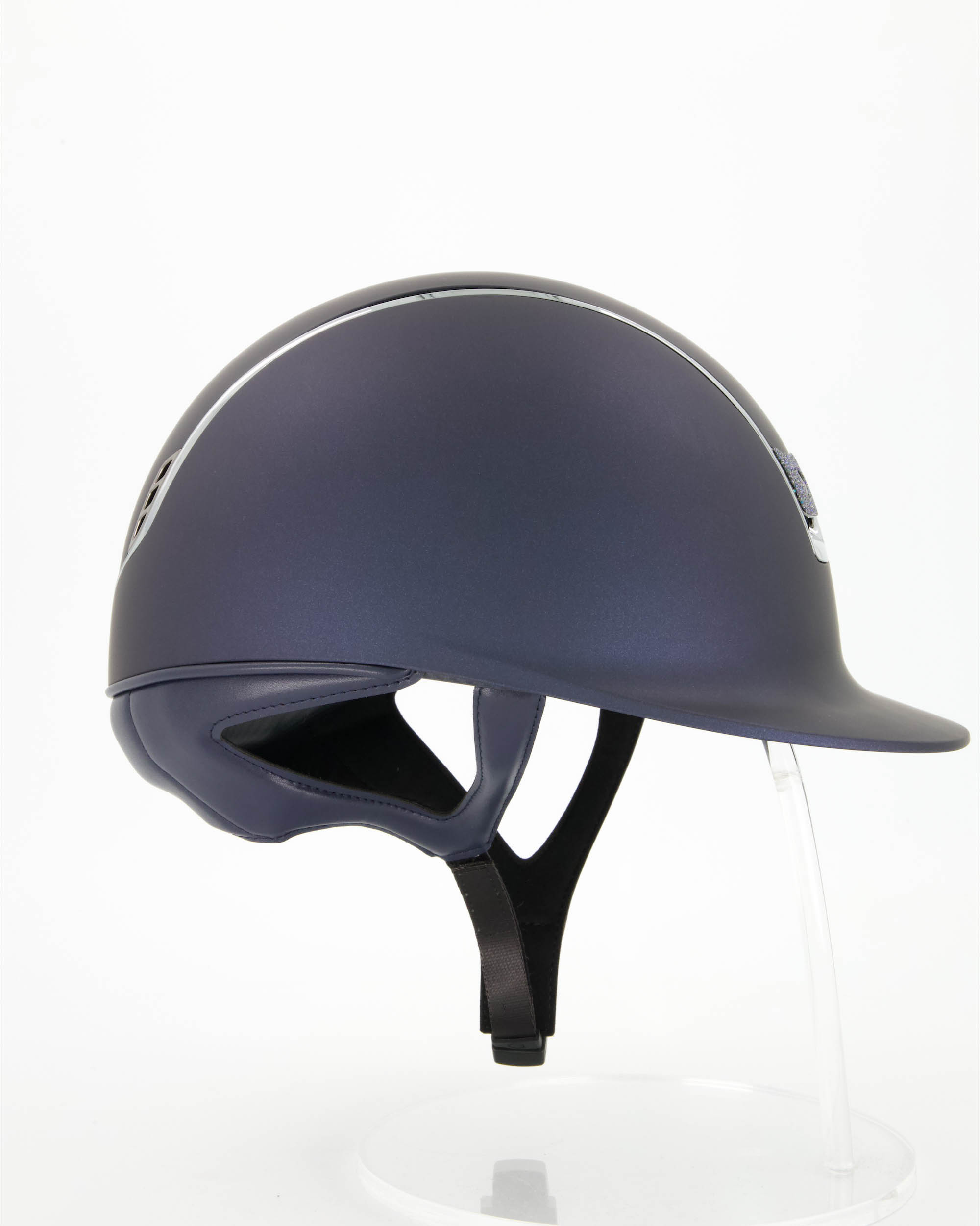 Reithelm 2.0 Shadowmatt blau, Trim Chome, Blason Crystal Fabric Paradise Shine