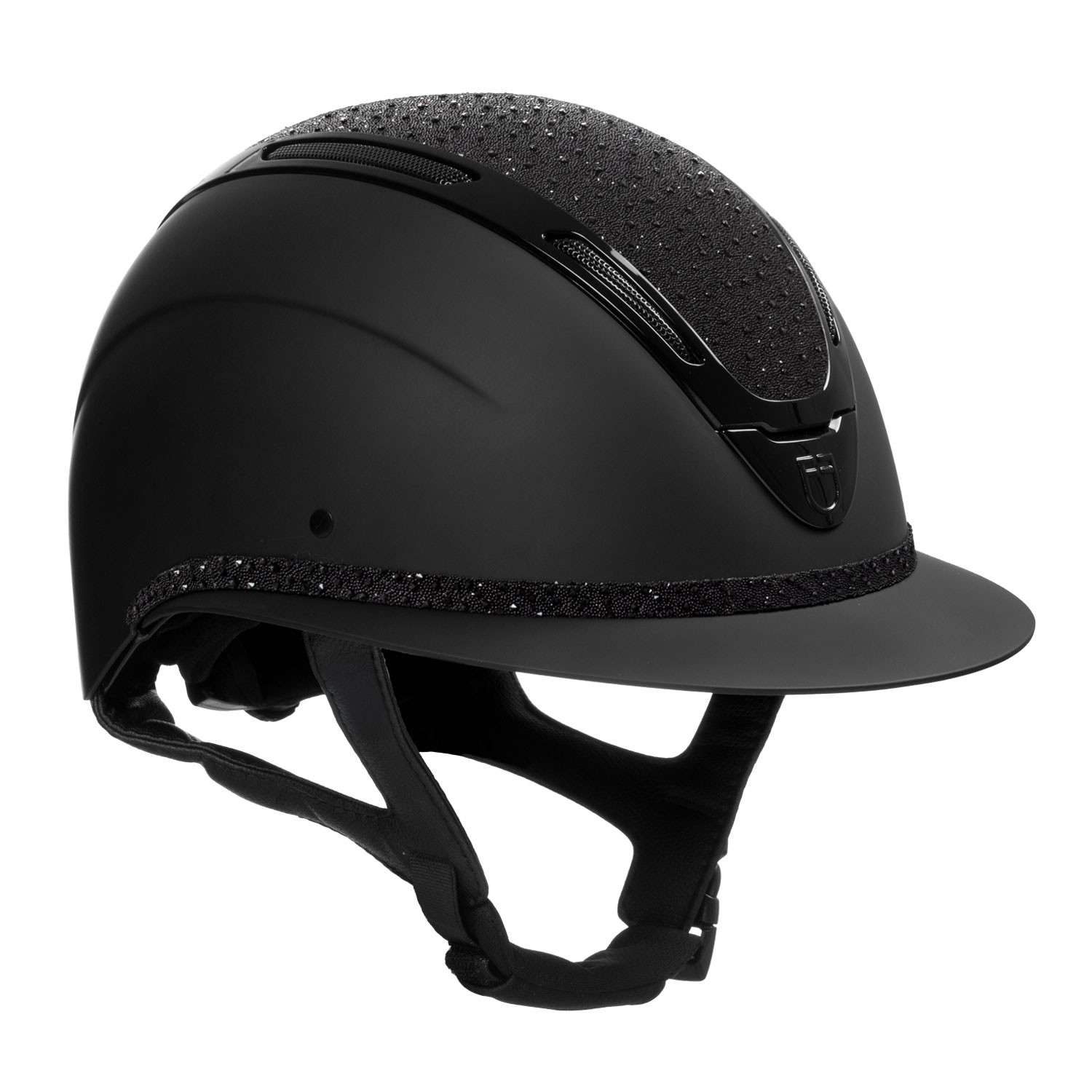 Reithelm Apocalypse Damen matte Schale mit Strass Norm EN 1384-2023