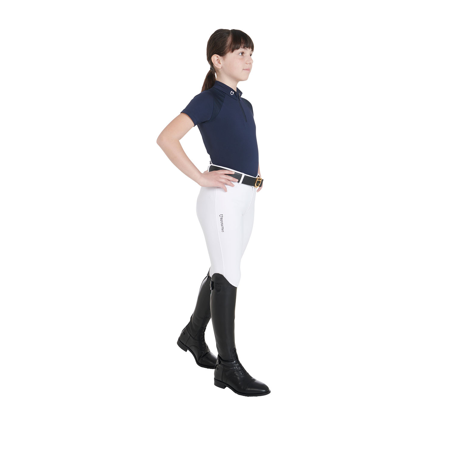 Schmales Kinder-Trainingspolo High Performance