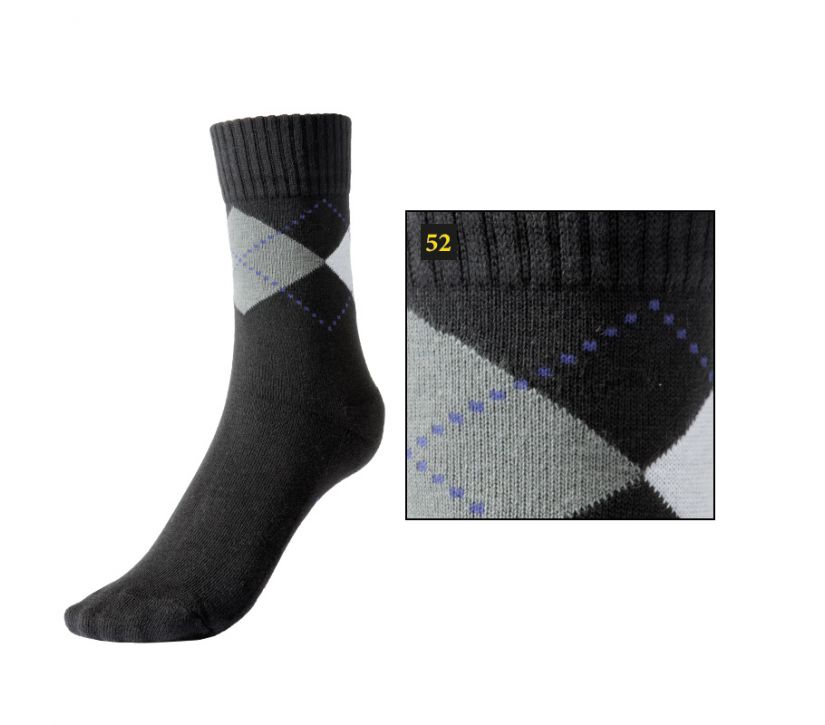 KavalSocks shorties in black-grey-white-blue