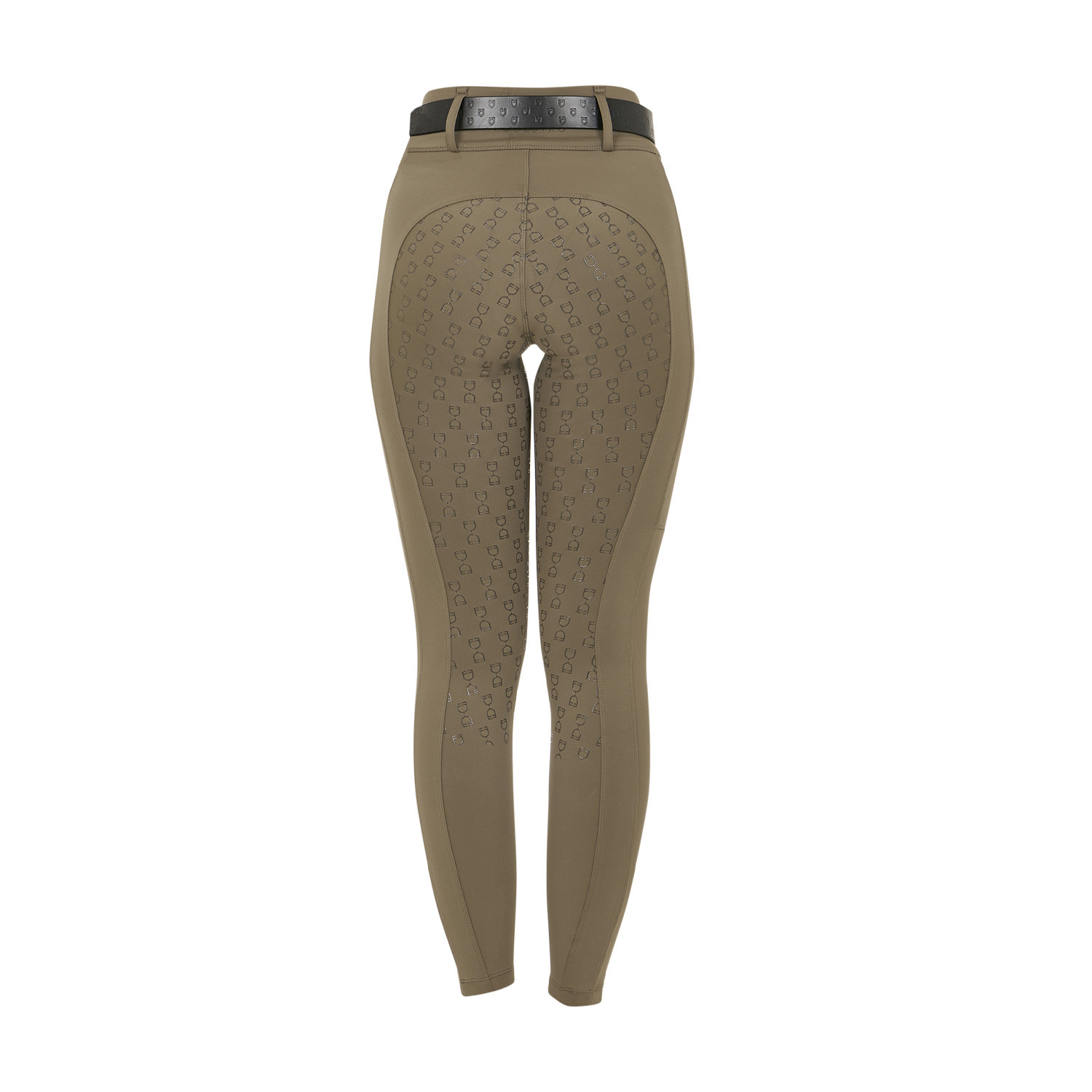 Damen-Leggings mit hohem Bund und Gürtelschlaufen
