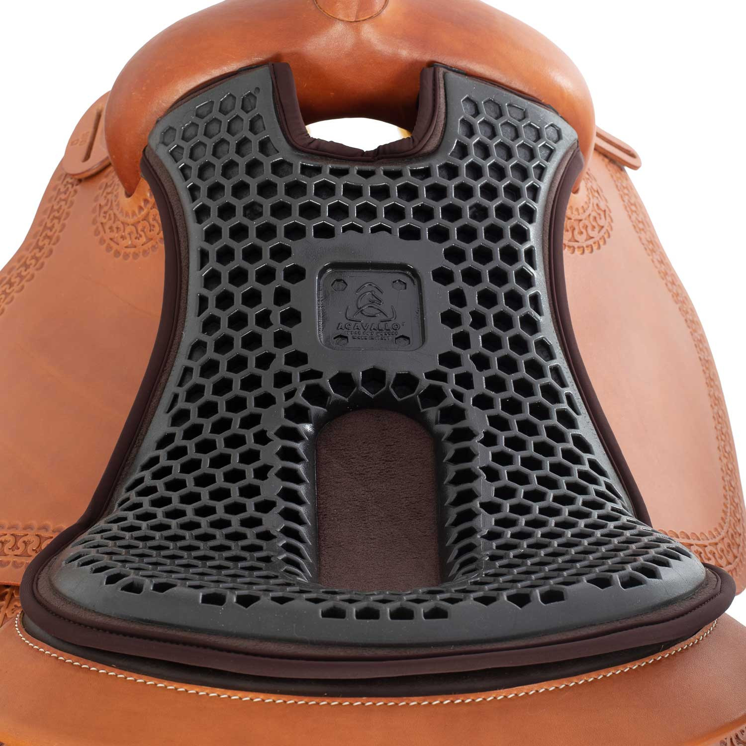 Western-zitkussen Ortho-Coccyx hexagonaal Gel-out Dri-lex 20mm
