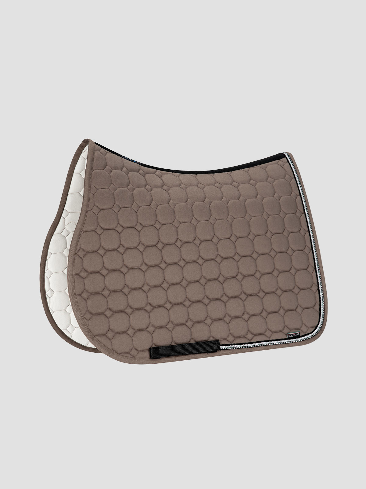Rio saddle pad - Octagon with rhinestone trim