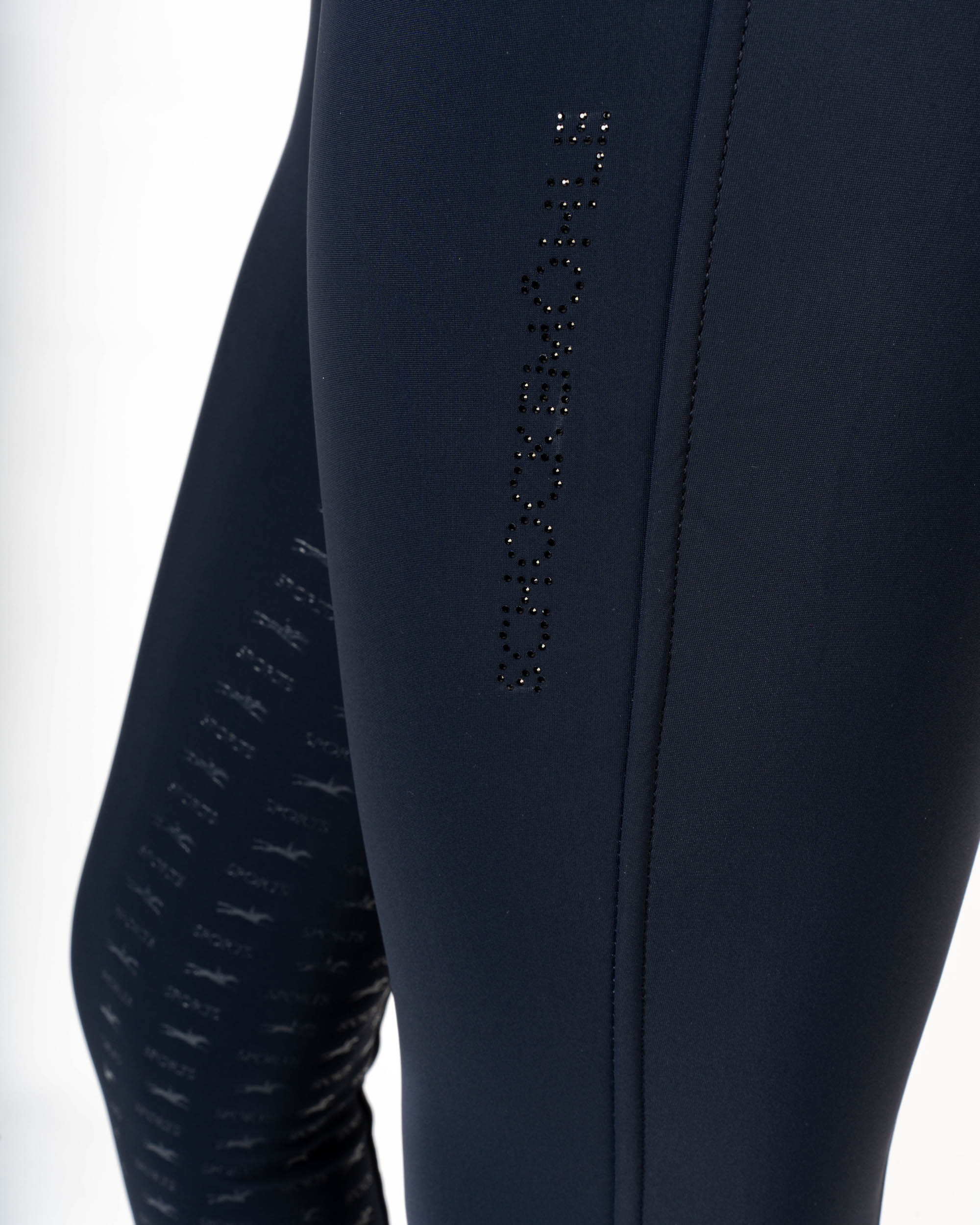 Reithose Damen Winter Heather Vollgrip  in true navy