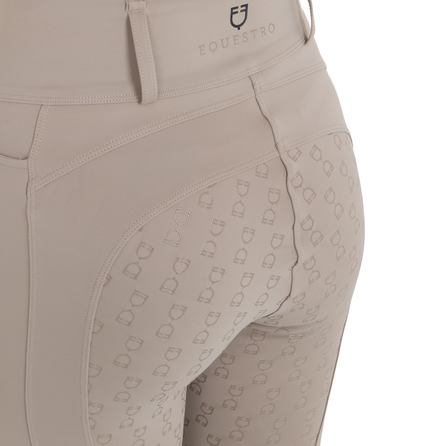 Damen-Leggings mit hohem Bund und Gürtelschlaufen