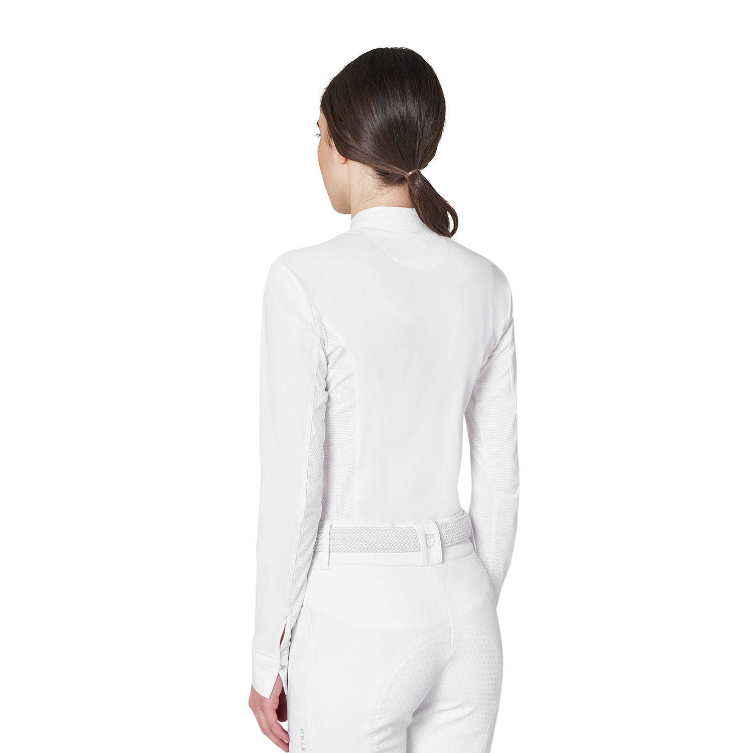 Turnierpolo für Damen mit Hemdkragen und Mesh-Einsätzen