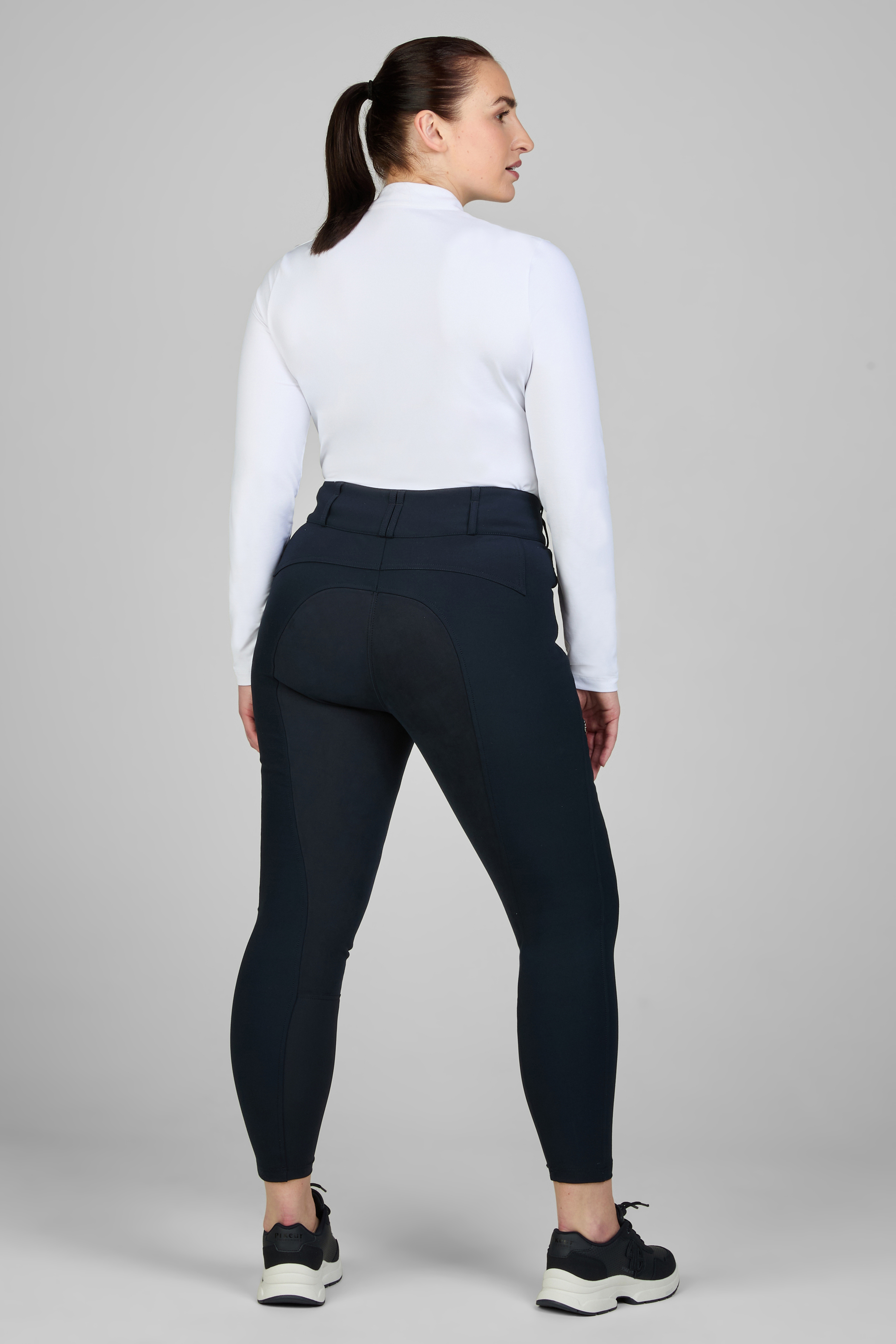 Reithose Damen Candela Kunstleder Ganzbesatz