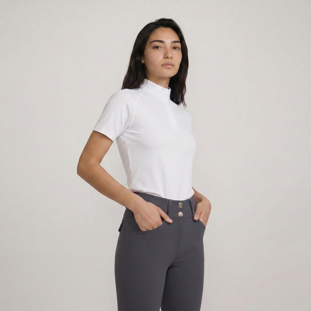 Turniershirt Damen Classic Kurzen Ärmeln