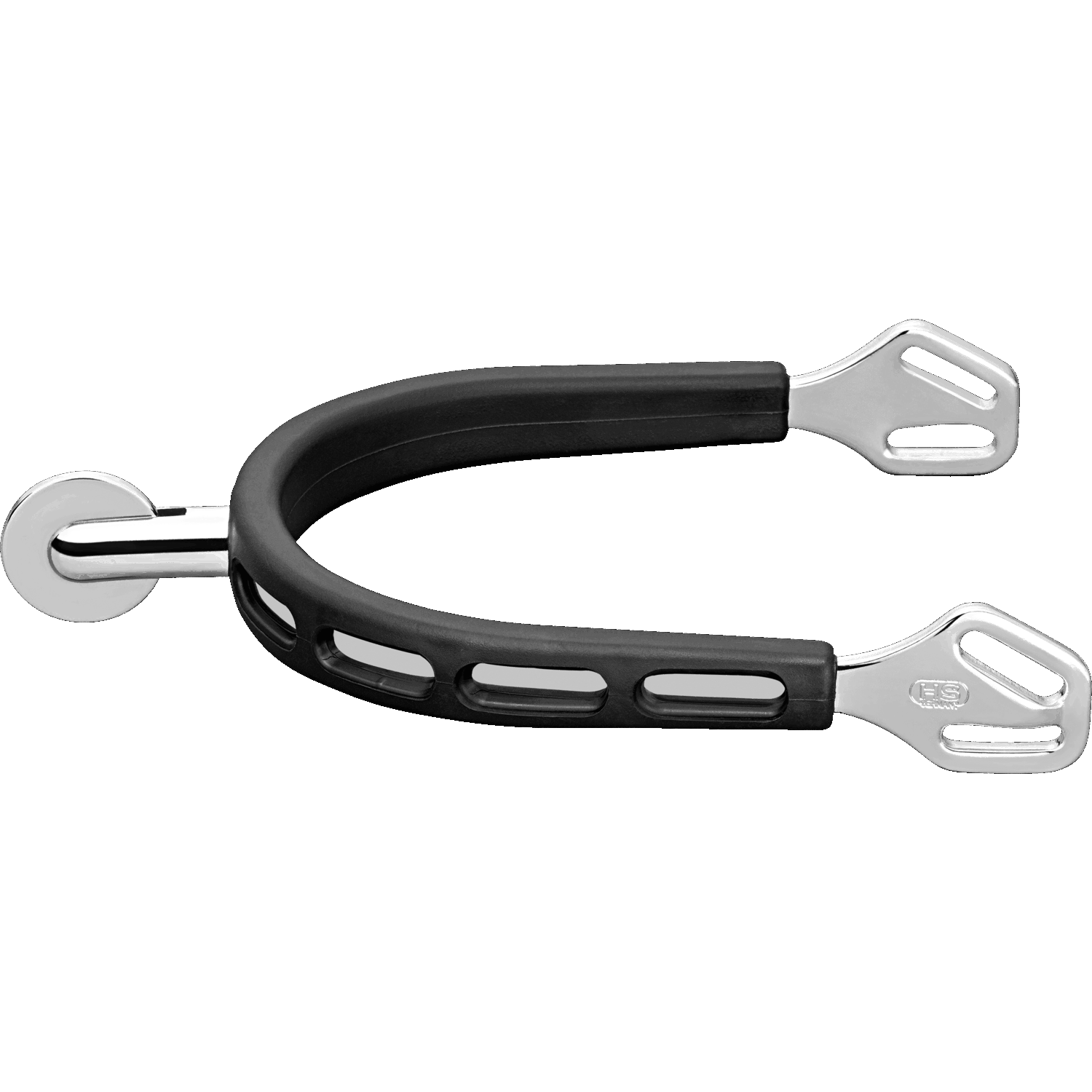 Spurs Ultra Fit Extra Grip rounded spike with large wheel in black