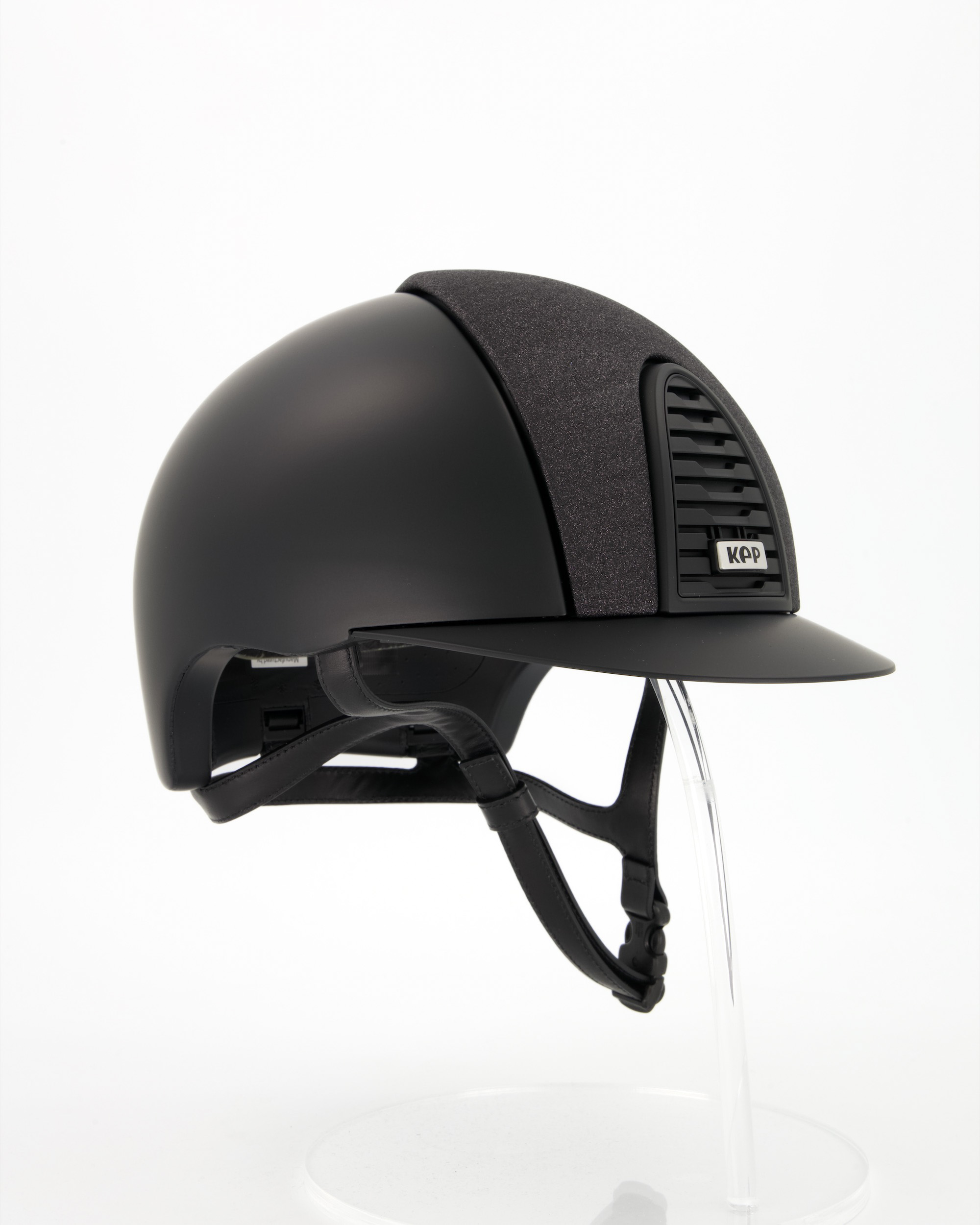 Riding helmet Cromo 2.0 Textile Star Black Grid in black