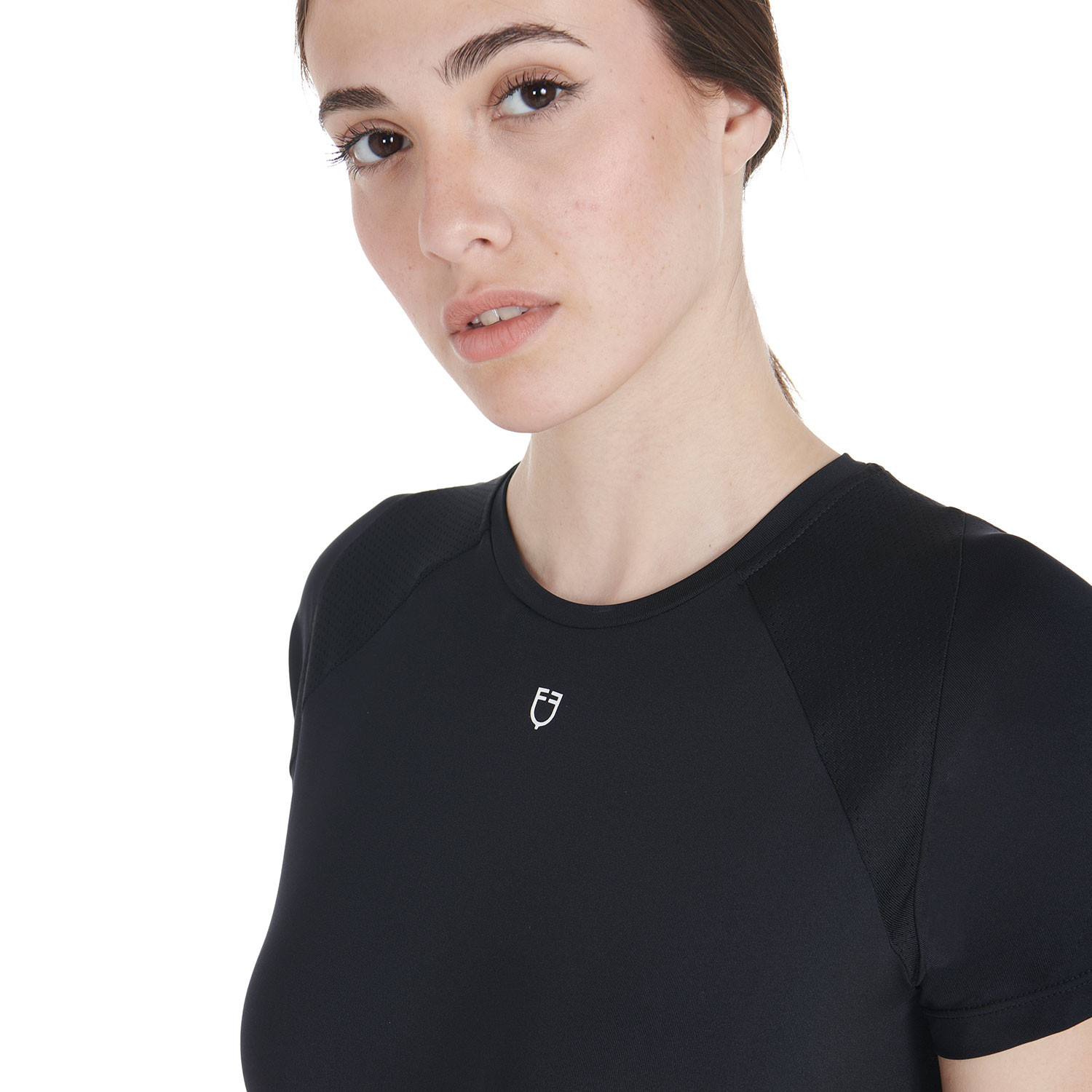 Damen-Trainingsshirt Slim Fit technisch