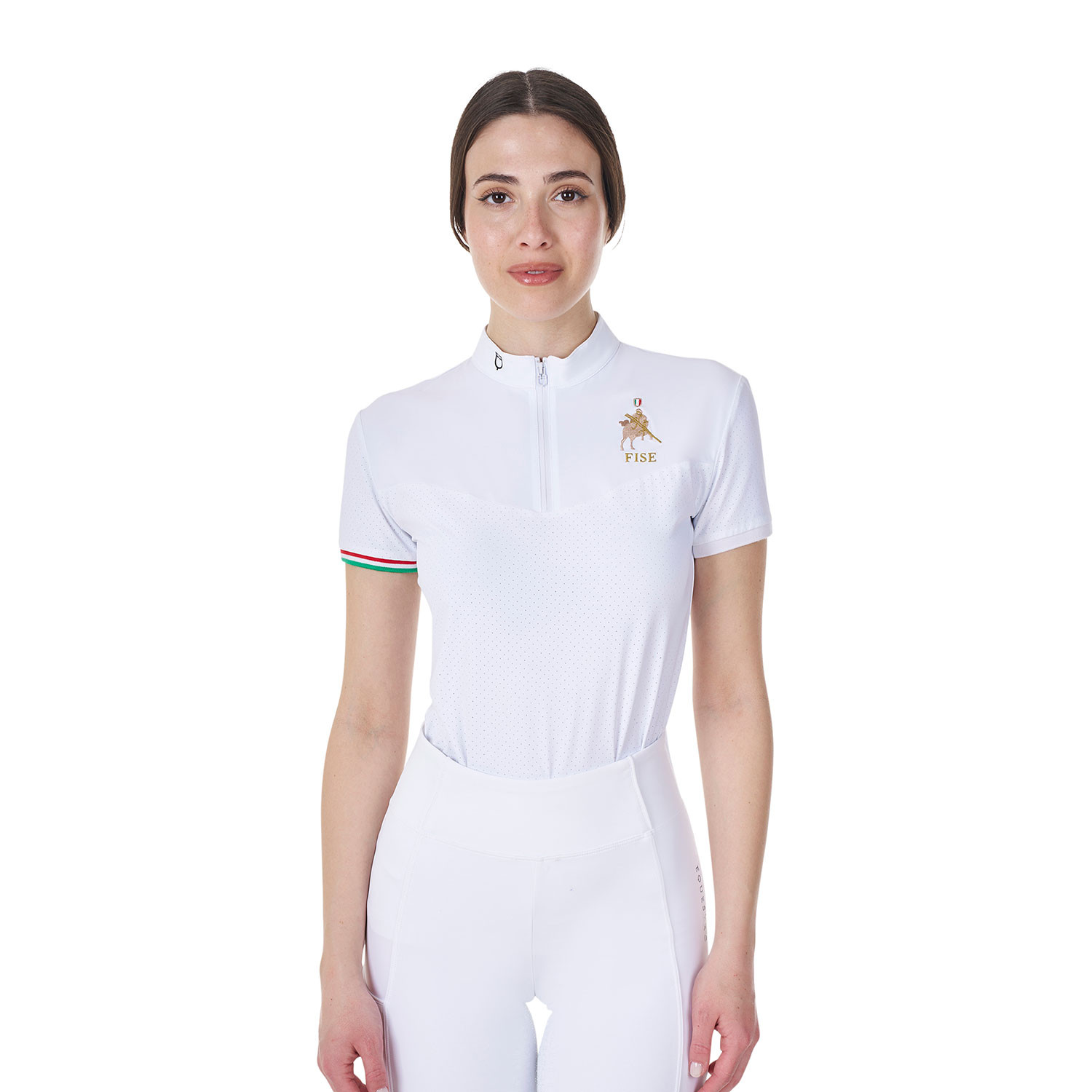 Elastisches Damen-Turnierpolo X FISE