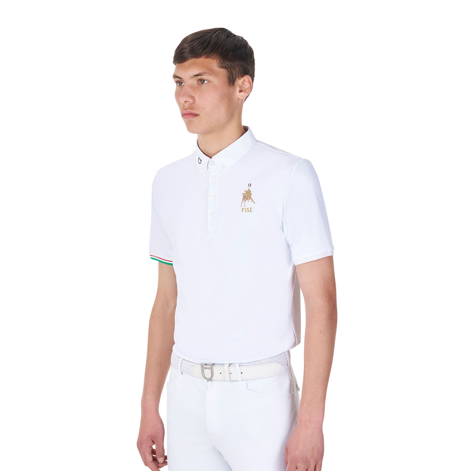 Herren-Turnierpolo X FISE