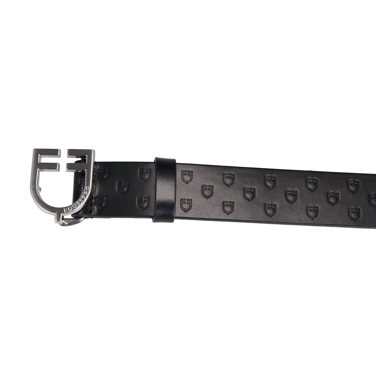 Leder-Gürtel mit Logo-Schnalle